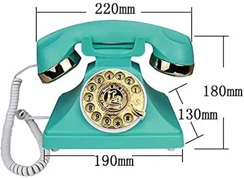 Telefon domowy Telefon antyczny z tarczą obrotową w stylu zachodnim Antyczne przechowywanie numerów Telefon retro z tarczą obrotową Telefon stacjonarny