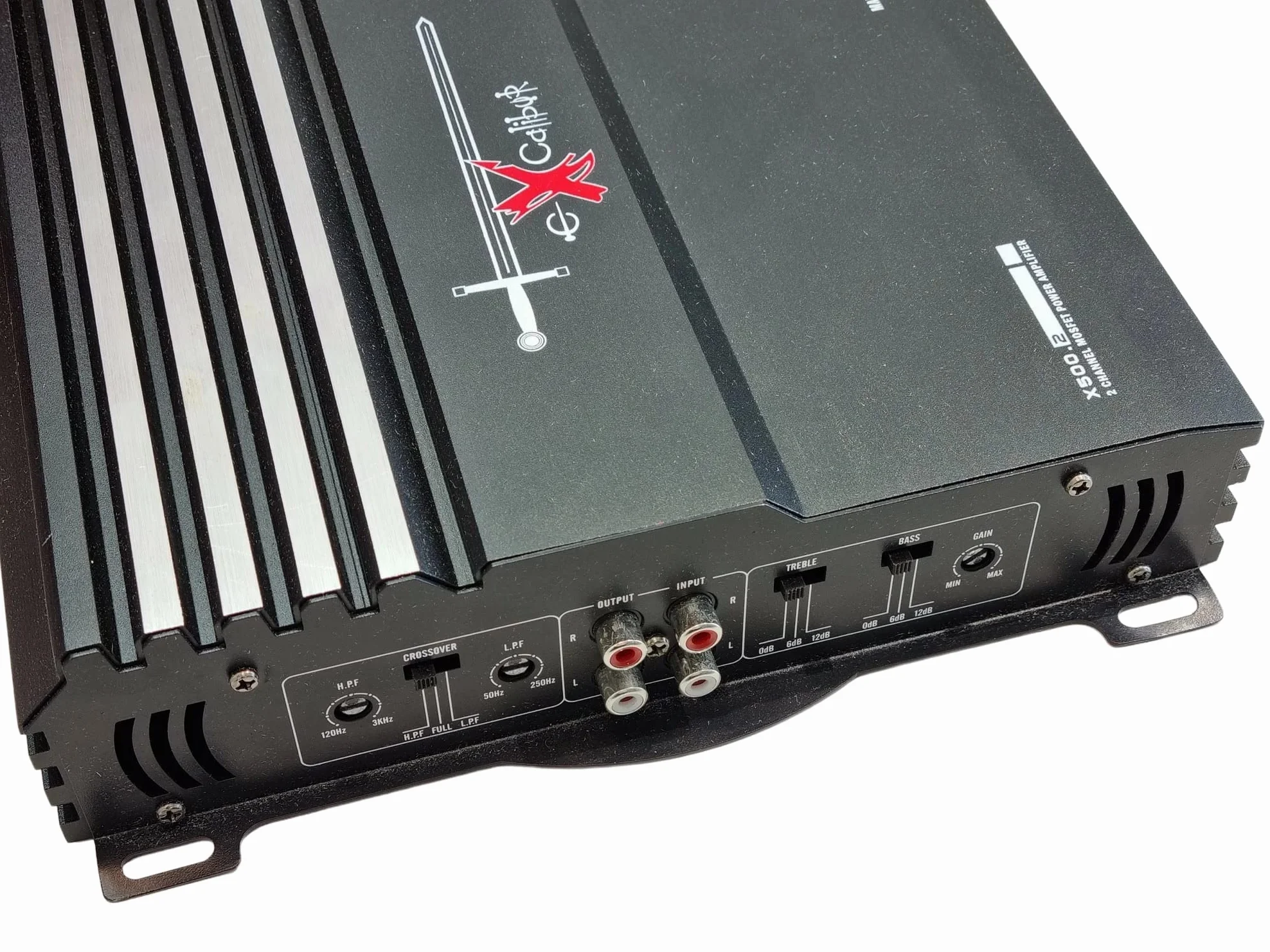 Excalibur Mosfet, X500.2 2-kanałowy Wzmacniacz Samochodowy, 1000 W, Czarny