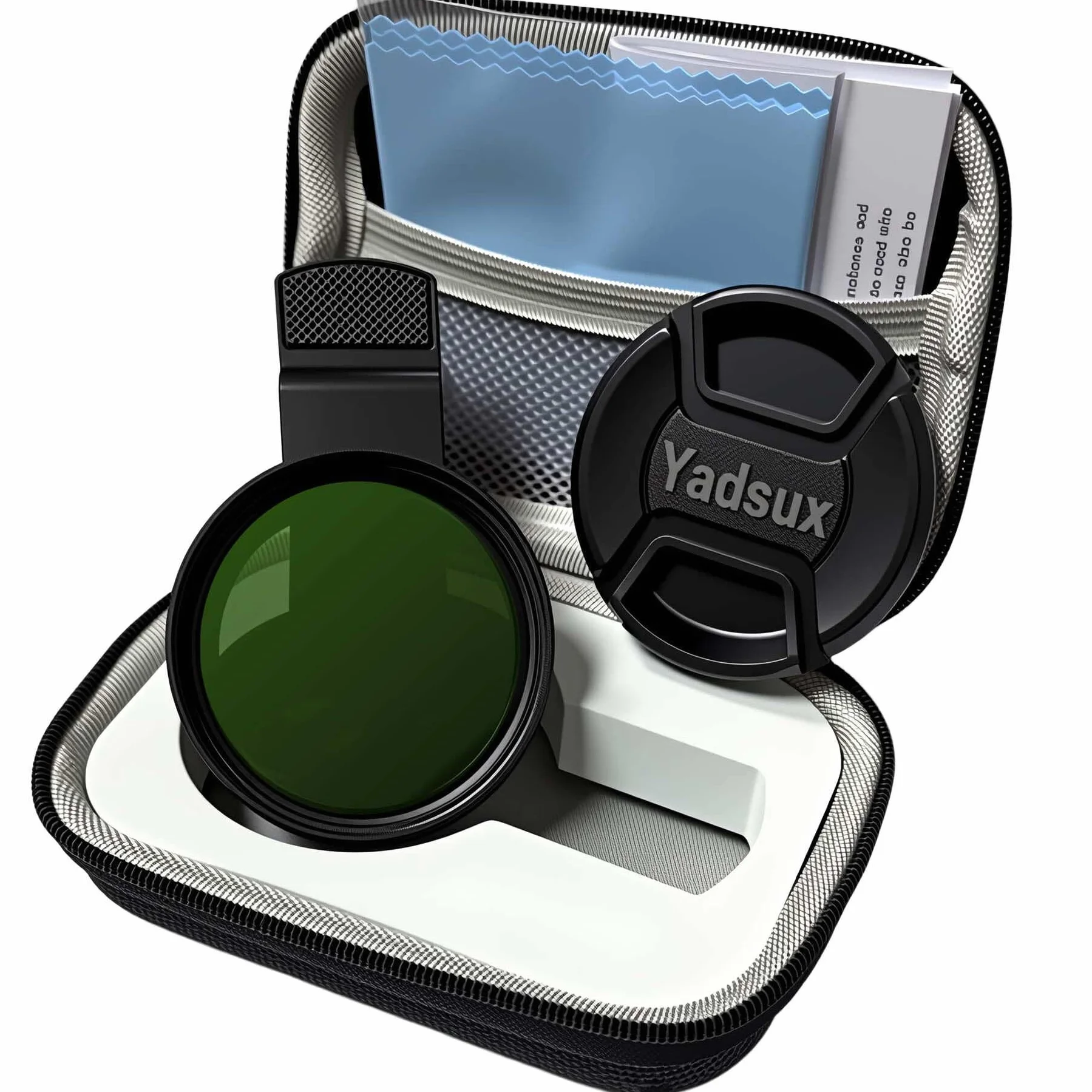 Zmienny filtr ND2-ND400 do telefonów 52 mm dla iPhone'a, Samsunga i innych smartfonów, adapter z klipsem, dwustronne szkło optyczne HD SLR, akcesoria do obiektywów telefonów