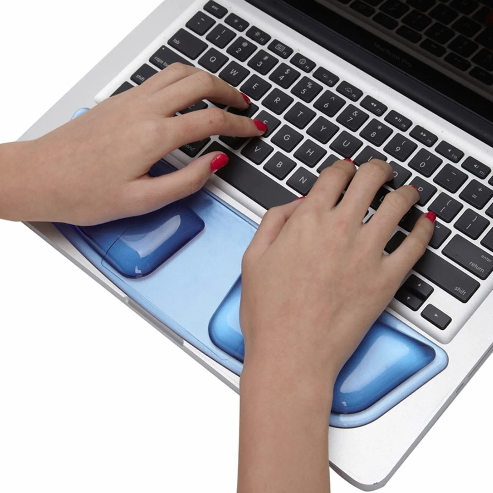 Ergonomiczna podkładka pod mysz podparcie nadgarstka podkładka pod mysz antypoślizgowa miękka silikonowa podkładka pod mysz zmniejsza nacisk dłoni odpowiednia do laptopów, komputerów, gier i biur (kolor: B)