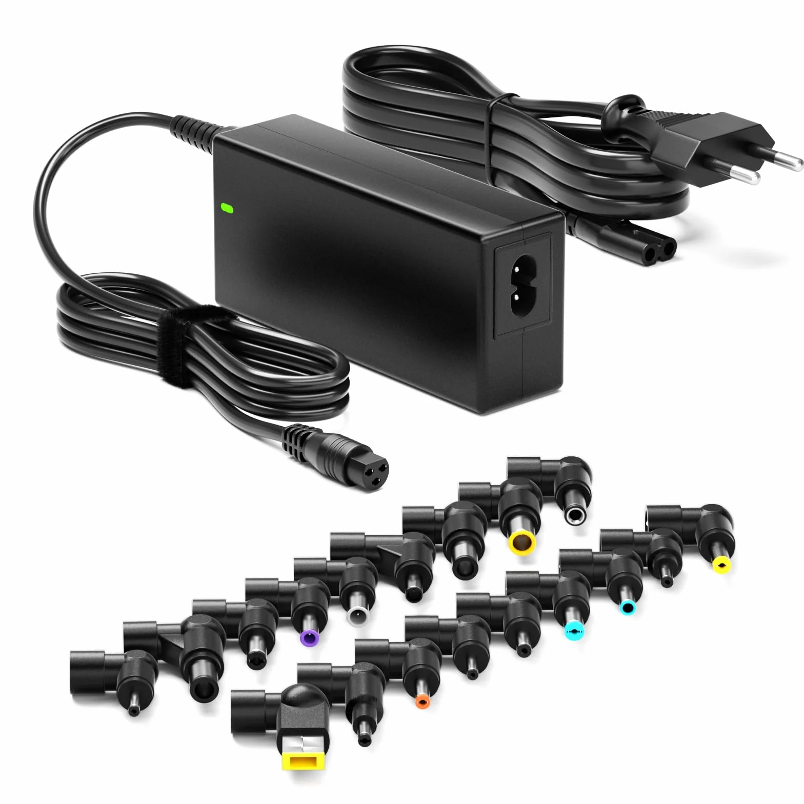 Zolt 90 W uniwersalna ładowarka do laptopa zasilacz 15 V 16 V 18,5 V 19 V 19,5 V 20 V DC zasilacz do HP Dell Acer Asus, Lenovo, Toshiba Samsung Sony, 18 złącze DC