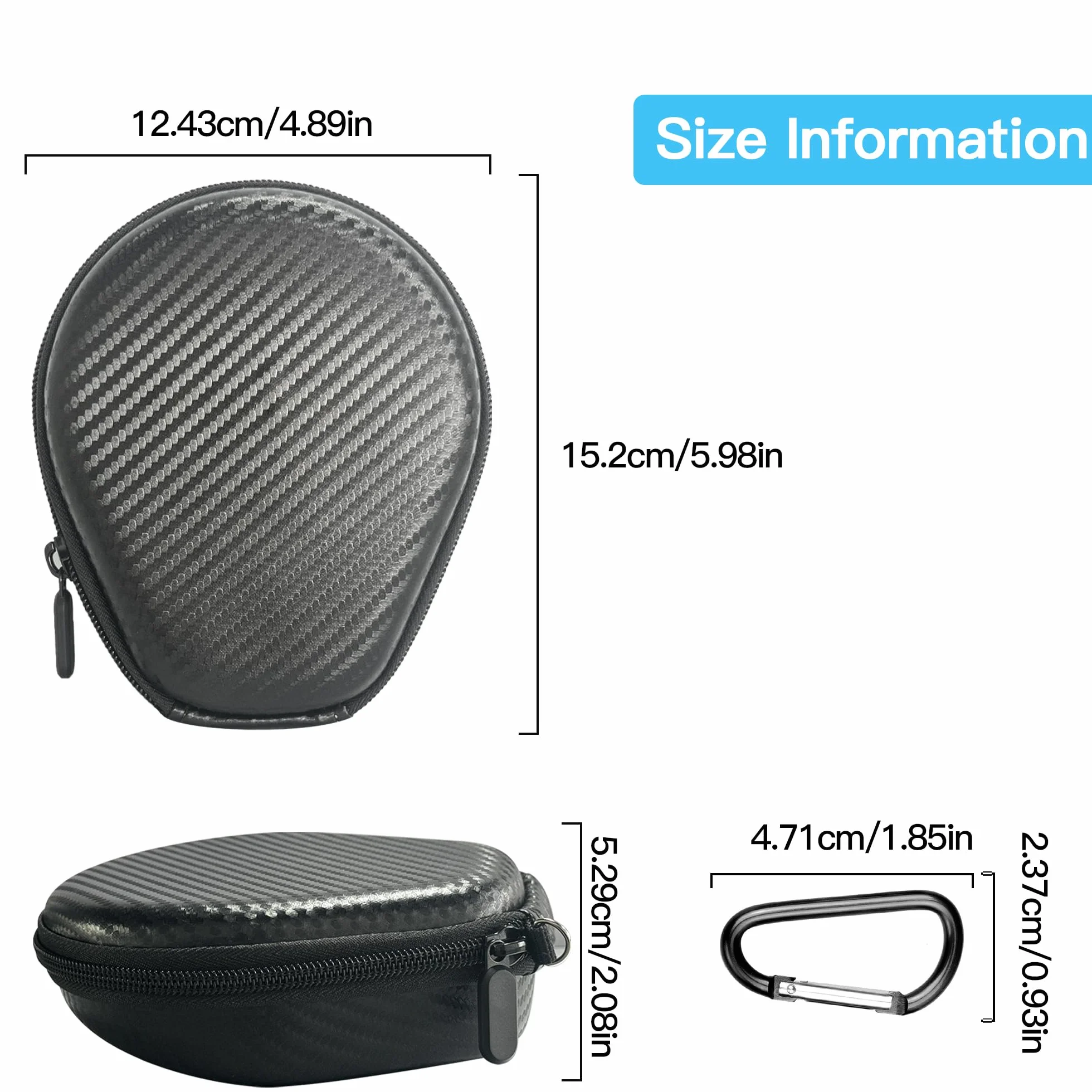 AWINNER Kompatybilne z etui Shokz, twarda torba podróżna do Aftershokz Aeropex AS800, Shokz OpenRun Pro, OpenSwim, OpenRun, OpenComm słuchawki przewodzące kości