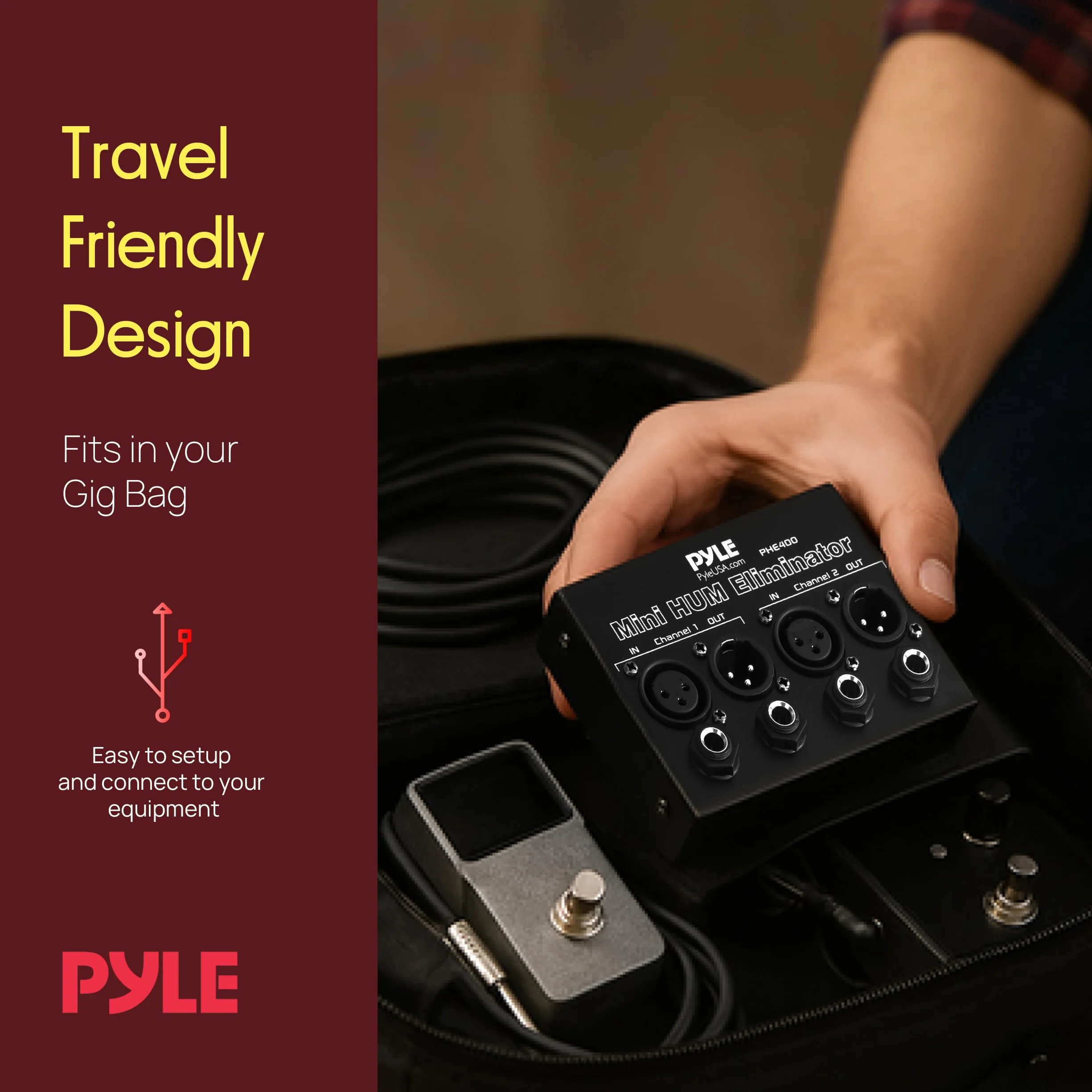 Pyle B00BARTW42 tłumik Box (2-kanałowy) z gniazdami XLR