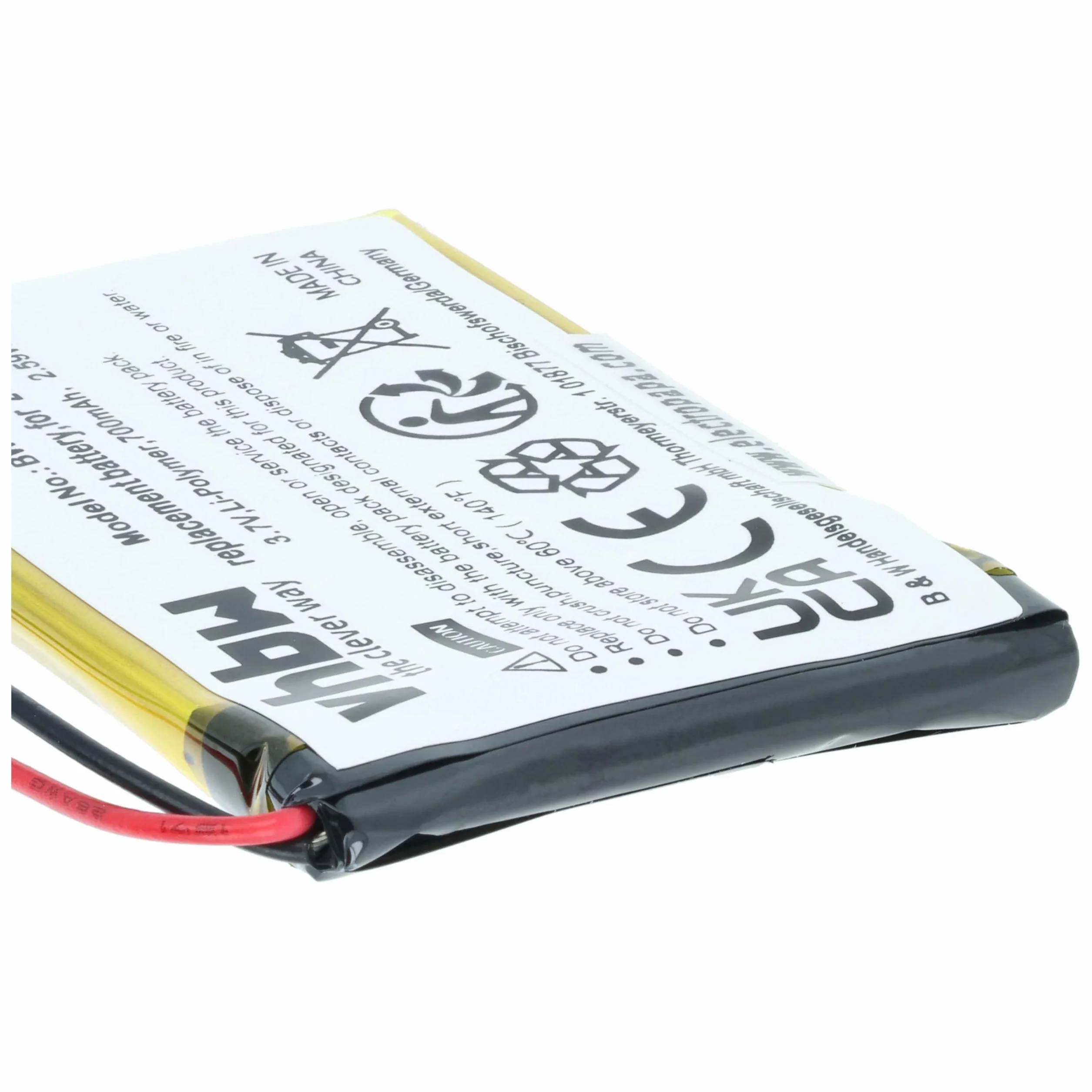 2 x zestaw baterii VHbw 700 mAh do bezprzewodowego telefonu stacjonarnego SAGEM 690, TELSTRA CTB104, THUB, zastępuje 253230694, CTB104, LP043048AH