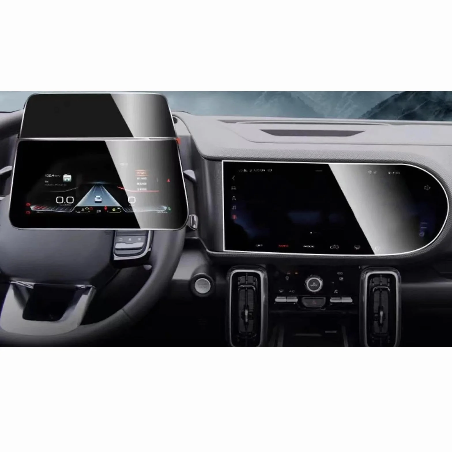 Folia Ochronna Ekran Samochodowy dla Haval DARGO 2021 2022, Nawigacja GPS/Dysk LCD Ekran HD Szkło hartowane Folia antyzarysowa