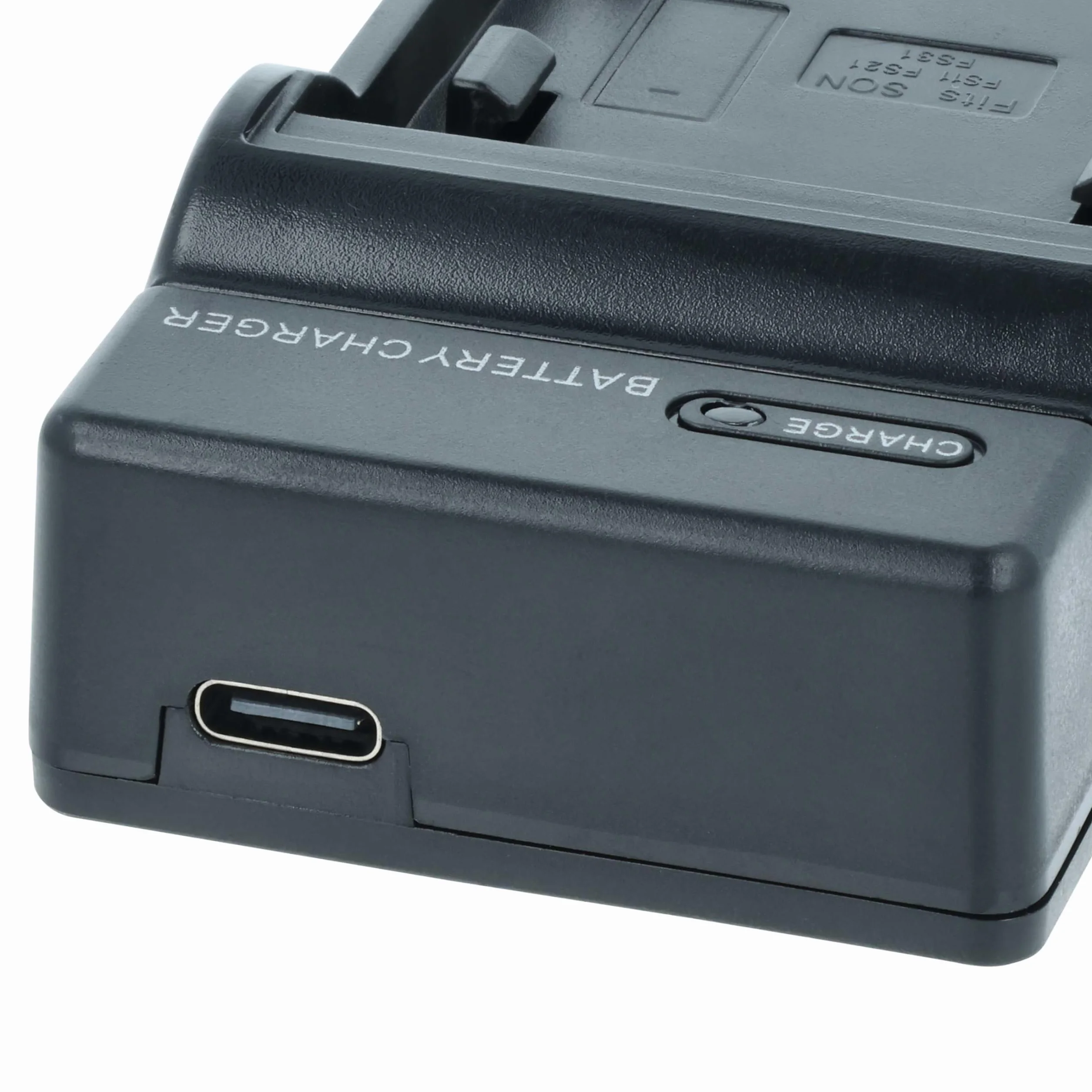 vhbw Ładowarka USB-C kompatybilna z Sony NP-FS11, NP-FS30, NP-FS22, NP-FS21, NP-FS20 do kamery - ładowarka + kabel USB-C wskaźnik ładowania