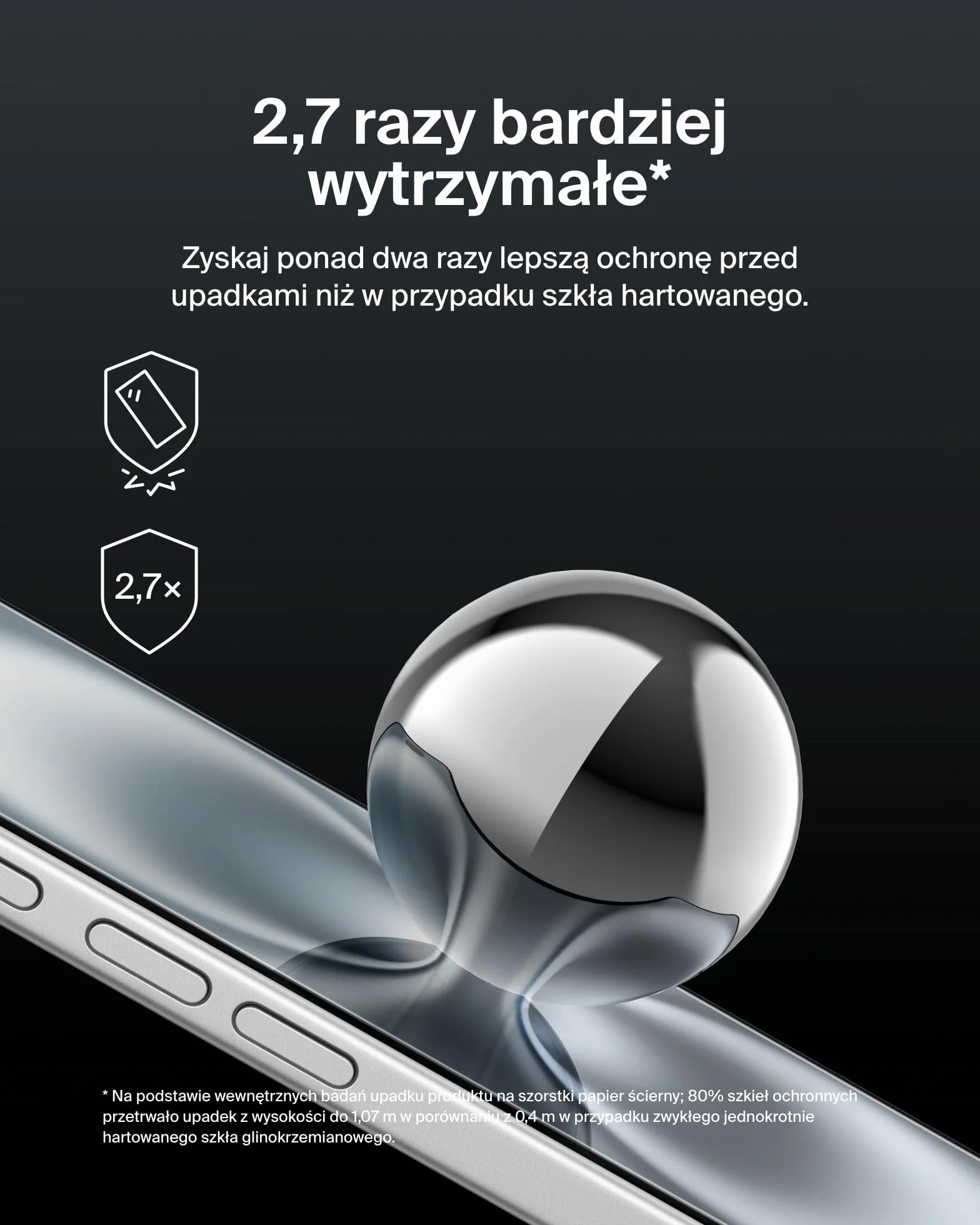Belkin ScreenForce UltraGlass 2 szkło ochronne do iPhone 16 / iPhone 15/14 Pro, odporne na zarysowania, twardość 9H, cienkie, zawiera ramkę Easy Align do nakładania bez pęcherzyków powietrza