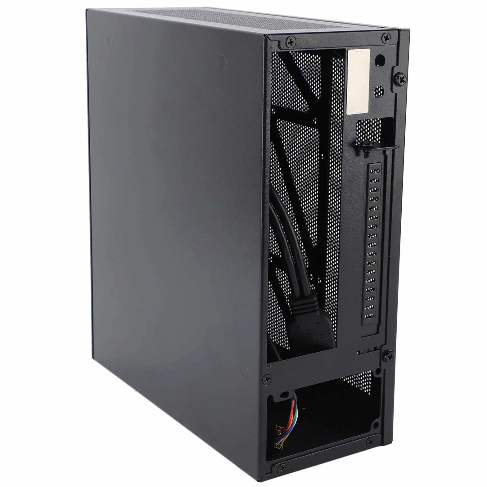 Alomejor Obudowa Komputera do Gier z płytą główną ITX, Obudowa Komputera USB 3.0 z Doskonałym Odprowadzaniem Ciepła w Obudowie Typu Tower, Stal Walcowana na Zimno, długość GPU 180 Mm, Obsługa