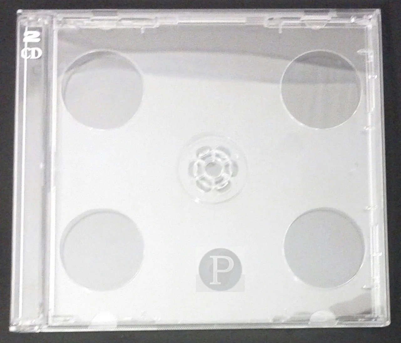 Jewel etui na płyty CD podwójne przezroczysta tacka (50)