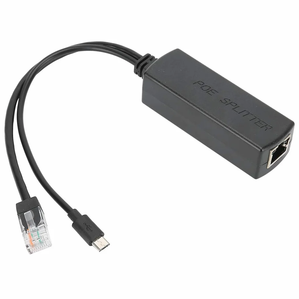Moduł Zasilacza USB POE Splitter 48 V do 5 V Mały Rozmiar Łatwy do Przenoszenia dla Adaptera Przełącznika POE