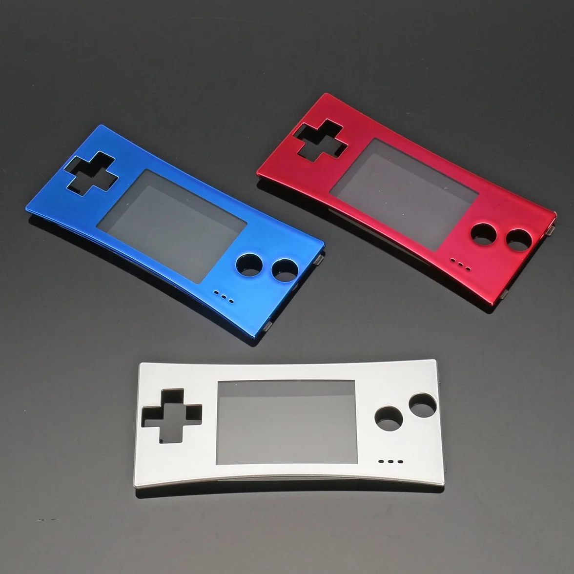 Zapasowa osłona przednia do Nintendo Gameboy Micro GBM srebrna