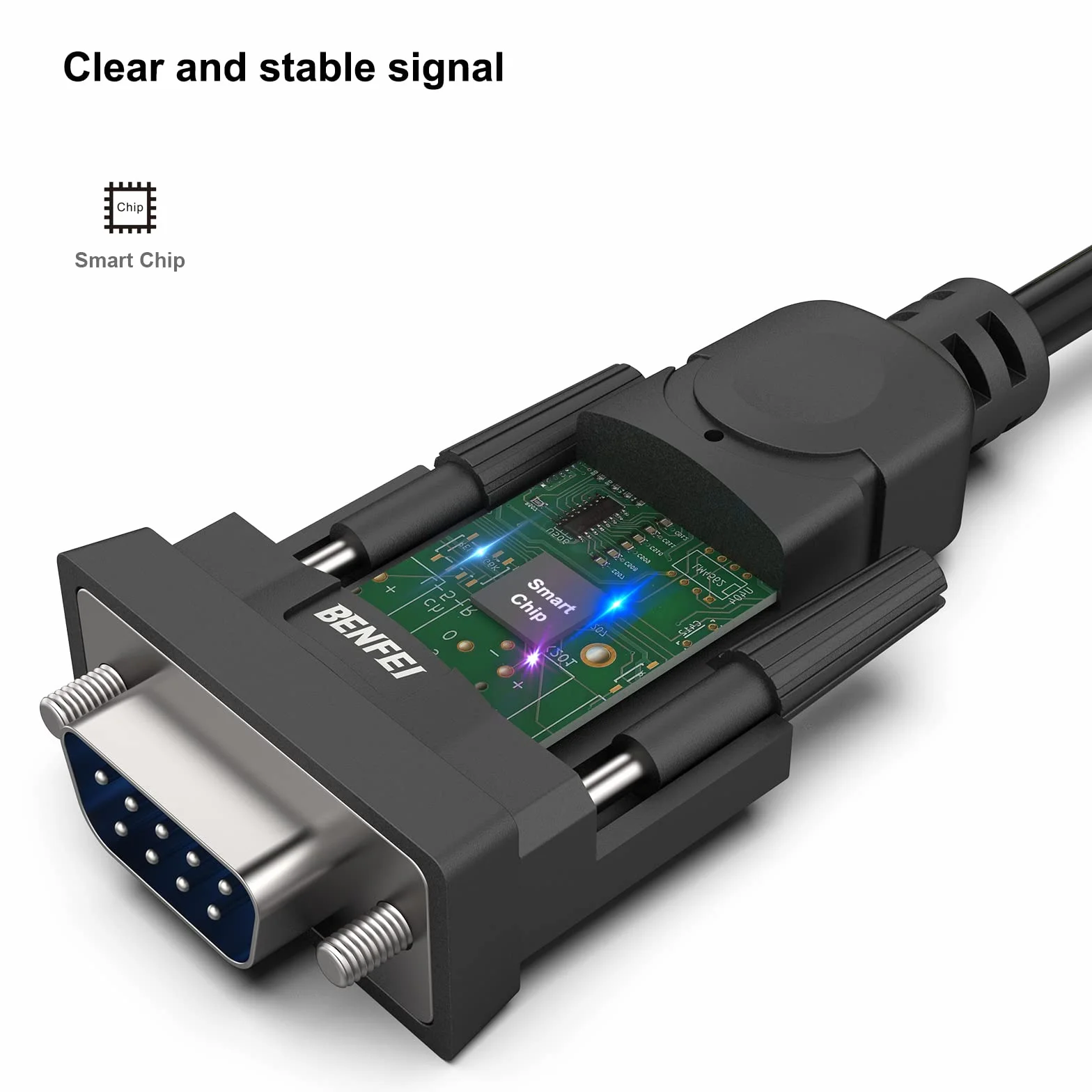 BENFEI Adapter USB na szeregowy, USB na RS-232 męski (9-pinowy) kabel szeregowy DB9, Prolific Chipset, Windows 11/10/8.1/8/7, Mac OS X 10,6 i nowszy, 1,8 m
