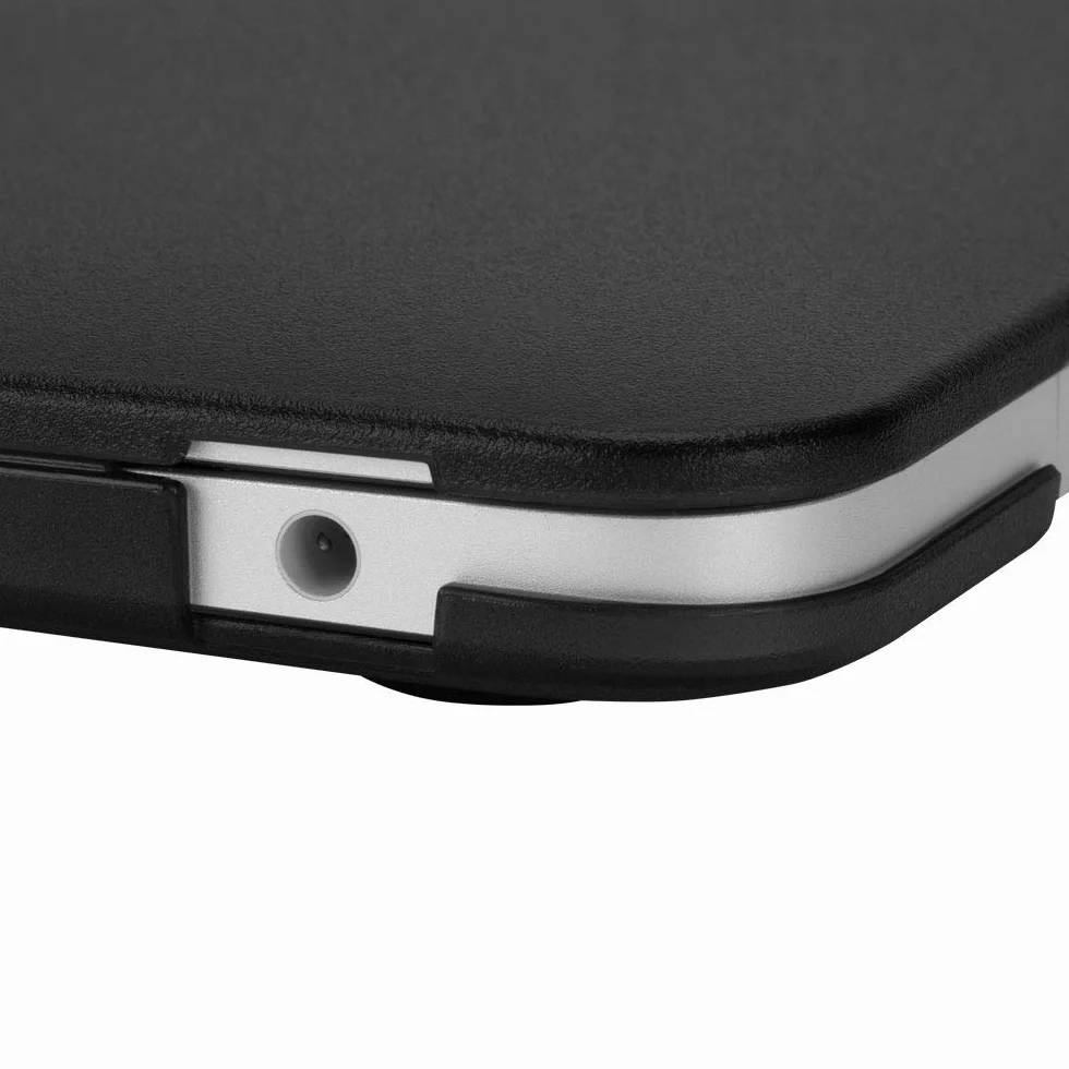 Incase Hardshell twarde etui do Apple MacBook Air 13,3" (2020 / M1-Late 2020) - przezroczyste (czarne) [design 3D Dot I otwory na otwory wentylacyjne I lekkie i cienkie] - INMB200615-BLK