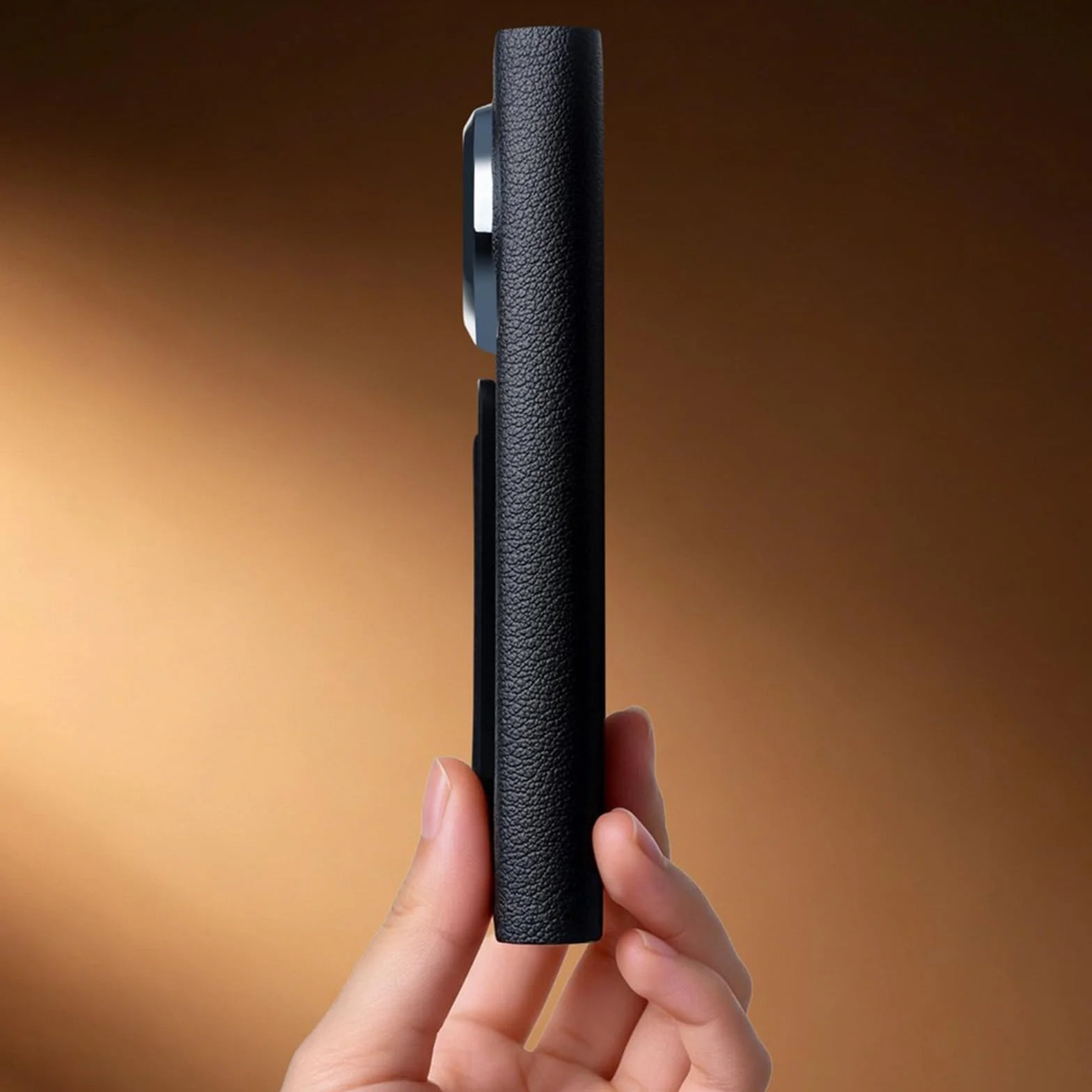 Etui z prawdziwej skóry do Huawei Pura X Max, widoczne okienko, szlufka na rękę, niewidoczny stojak, etui na telefon komórkowy, zapięcie na magnes, etui z klapką na całe ciało, czarne, Pura X
