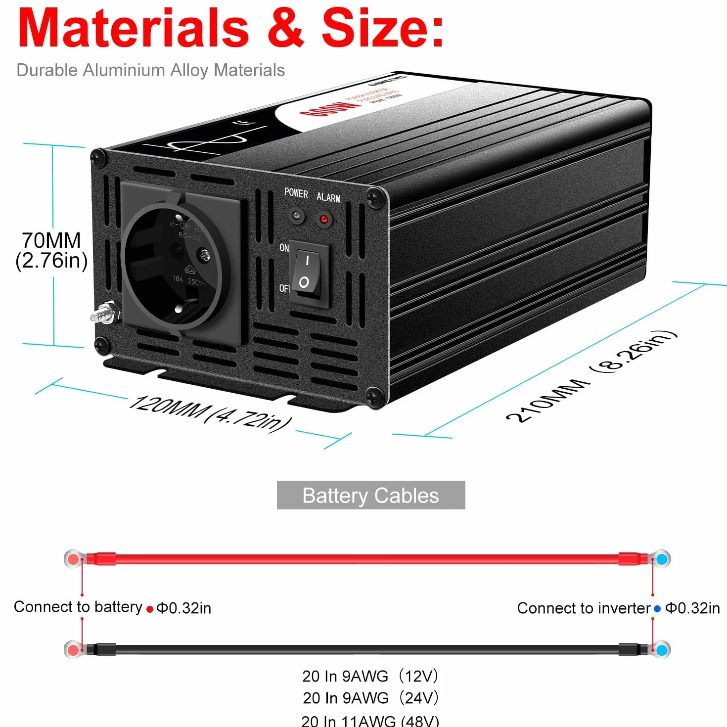 Falownik 3000 W, DC 12 V do 230 V, czysty sinus z pilotem i podwójnym cyfrowym wyświetlaczem LCD DC na AC 230 V, 50 Hz (DC12V (zakres 10 V-15 V) 3000 W) (DC12V (zakres 10 V-15 V) 600 W)