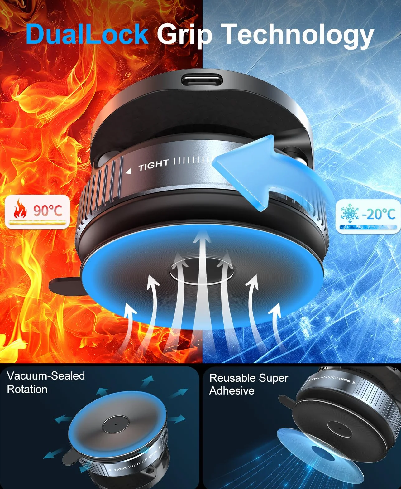 Beeasy 15 W Bezprzewodowa ładowarka samochodowa do MagSafe, magnetyczny uchwyt samochodowy na telefon komórkowy do iPhone'a 12/13/14/15/16/17 Pro Max, montaż z przyssawką i mocną podstawą