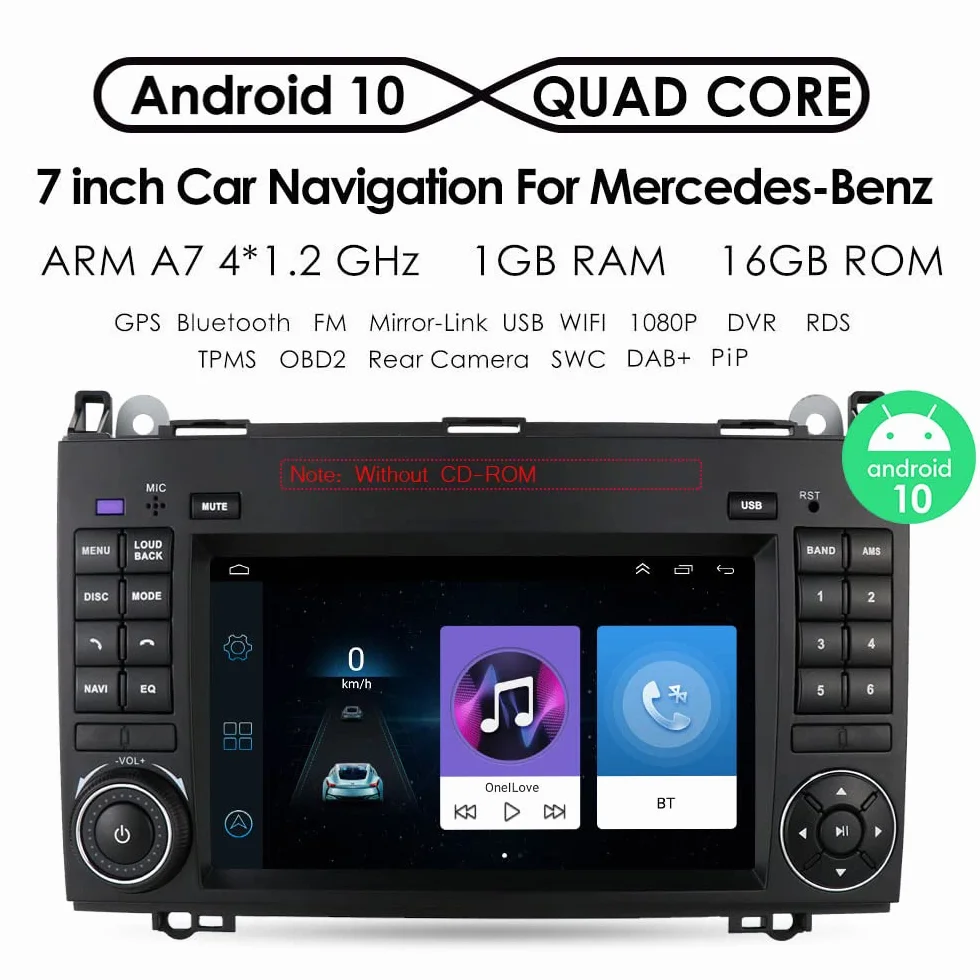 7-calowe radio samochodowe z systemem Android z nawigacją GPS + Transporter Van światło hamowania kamera HD noktowizor kamera cofania zamiennik do Mercedes Benz Sprinter W906 Crafter Caravelle
