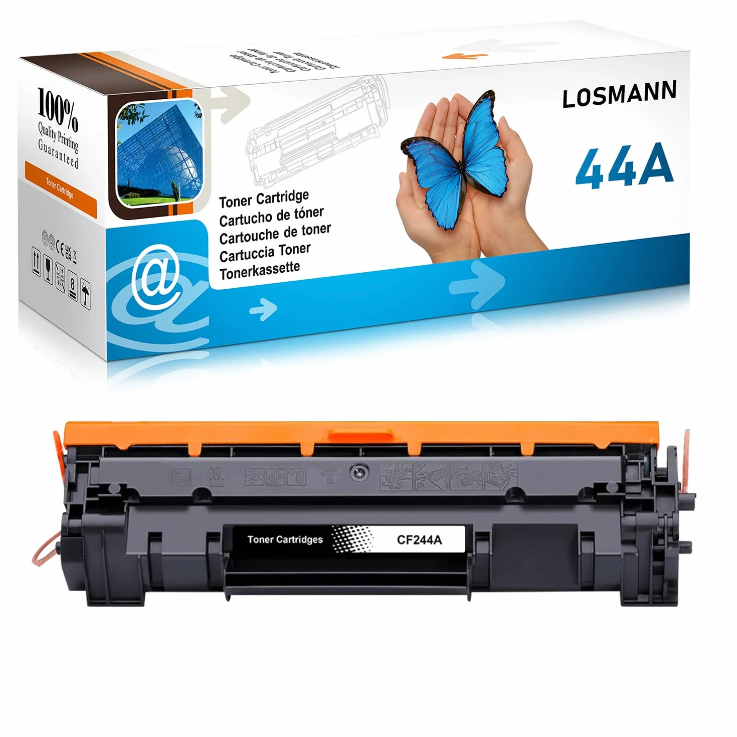 Kaseta z tonerem LOSMANN CF244A kompatybilna do HP CF244A 44A dla HP Laserjet Pro M15 M15a M15w M16 M16a M16w M17 M17a M17w HP Laserjet Pro MFP M28 M28w M29 M29a M29w (1 czarny;