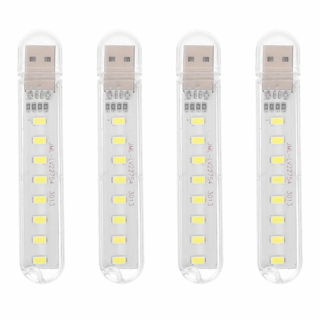 Mini lampka do czytania USB LED 4 sztuki przenośna ściemniana lampa stołowa