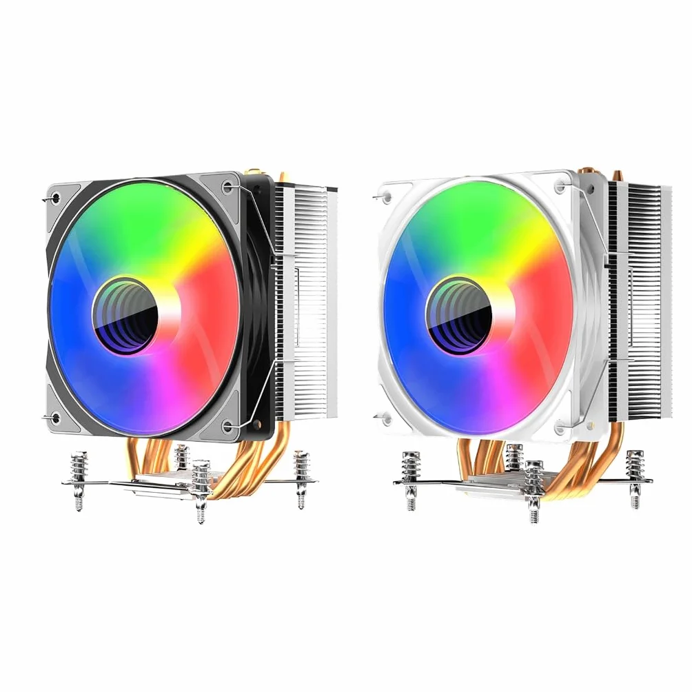 Wydajny wentylator procesora 4PIN PWM wentylator chłodzący do komputera PC procesor procesora chłodzenie procesora cichy dla LGA115X 1200 17XX AM5/AM3/AM4