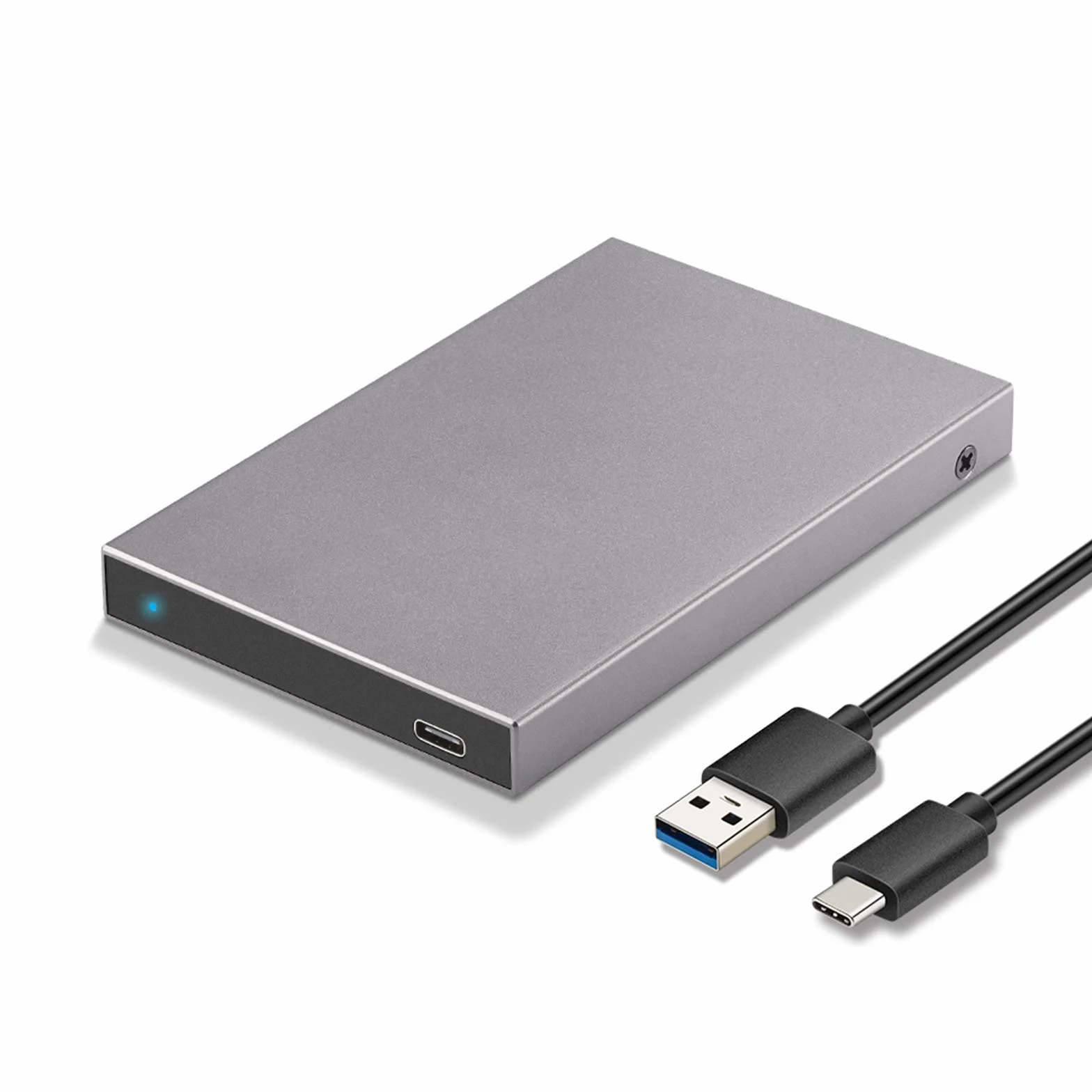 SSK Aluminiowa obudowa 2,5 cala USB-C-SATA do zewnętrznego dysku twardego 7 mm 9,5 mm SATA I II III