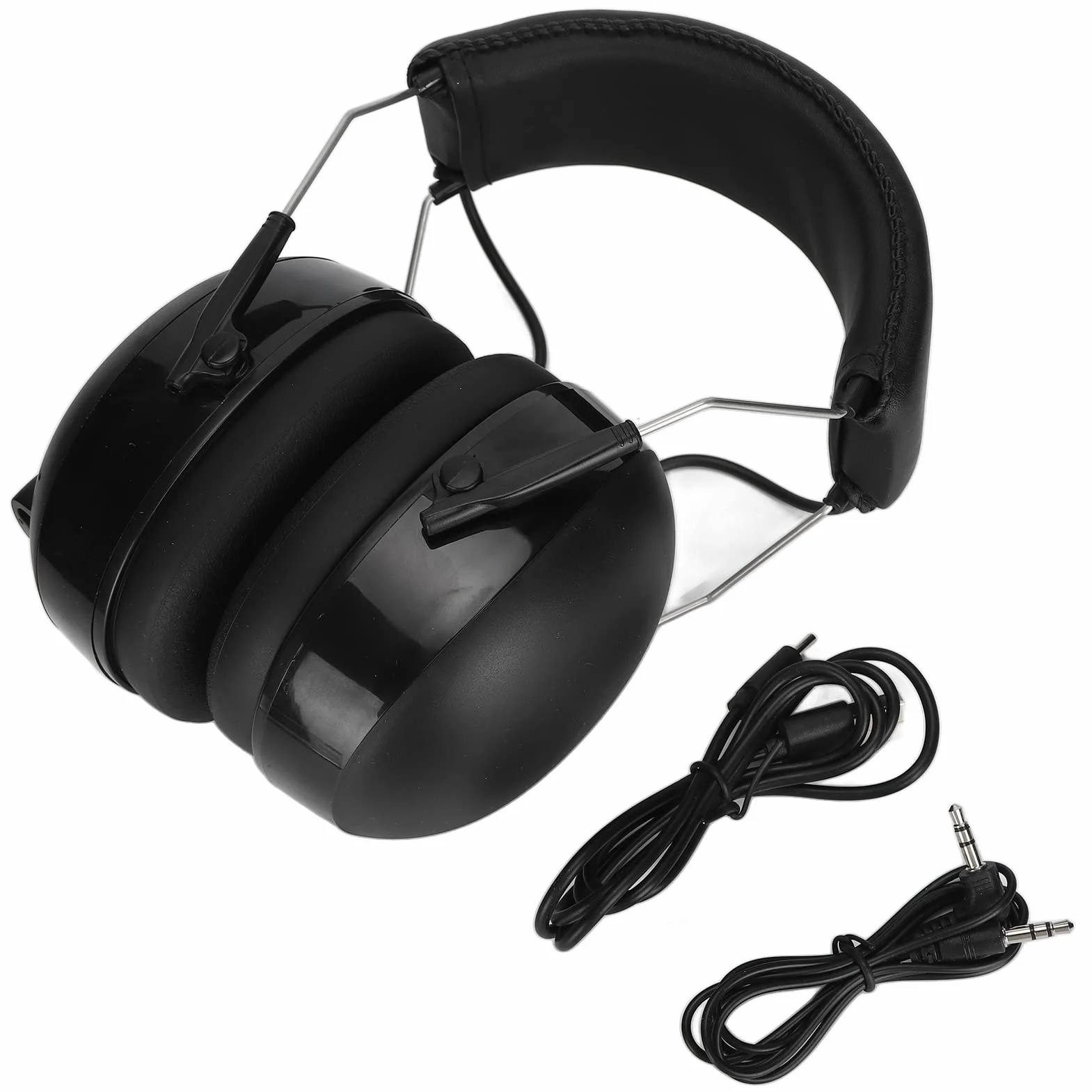 Zestaw Słuchawkowy do Ochrony Słuchu, Słuchawki z Redukcją Szumów, Zestawy Słuchawkowe Bluetooth, Stereofoniczny Zestaw Słuchawkowy do Gier z Mikrofonem i 3,5 Mm Kablem AUX do Komputera PC