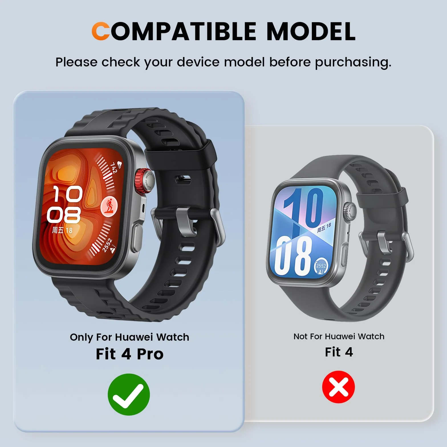 [3 sztuki] Etui Kamita kompatybilne z HUAWEI Watch Fit 4 Pro, twardy PC zderzak ze szkłem hartowanym, odporne na wstrząsy etui ochronne do Huawei Fit4 Pro (jasne*3)