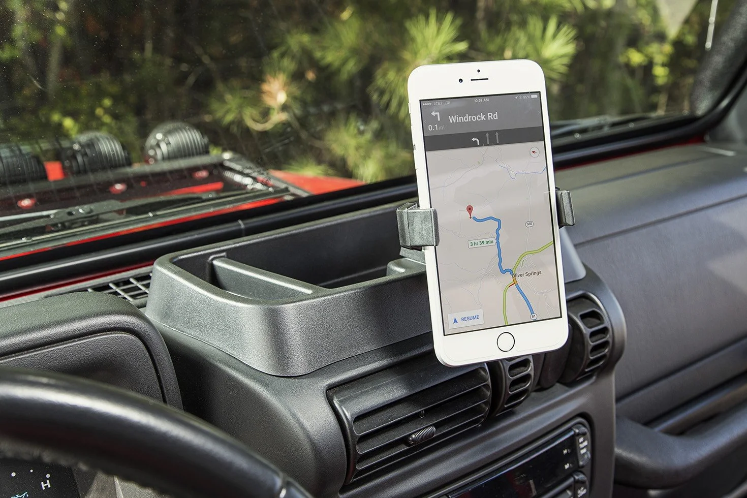 Rugged Ridge 13551.19 Dash Multi-Mount z uchwytem na telefon do TJ/LJ