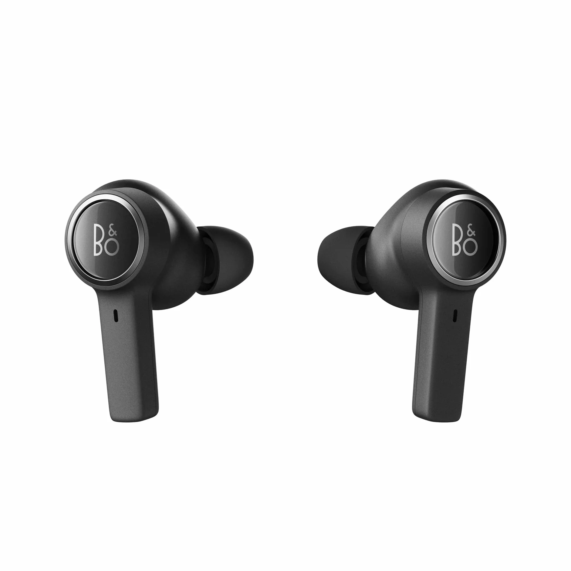 Bang & Olufsen Beoplay EX Bezprzewodowe słuchawki douszne z redukcją szumów (ANC), wodoodporne słuchawki z bluetooth, 28 godzin pracy akumulatora, sportowe i robocze słuchawki z etui ładującym - Black