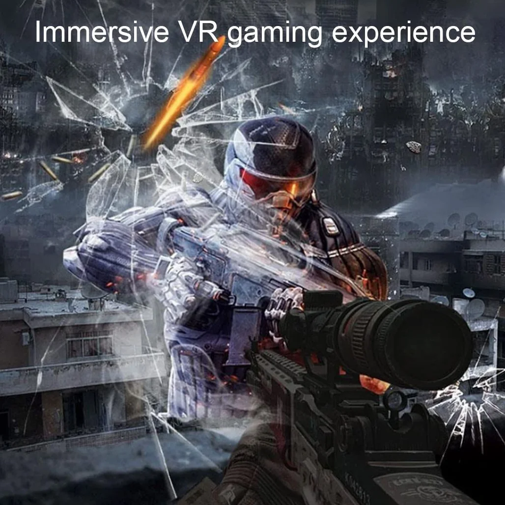 Okulary VR, zestaw słuchawkowy do wirtualnej rzeczywistości, zestawy słuchawkowe VR obsługują system Android i iOS, połączenie Bluetooth do iPhone'a 13 Pro Max/13 Pro/13/12/11, do Samsung
