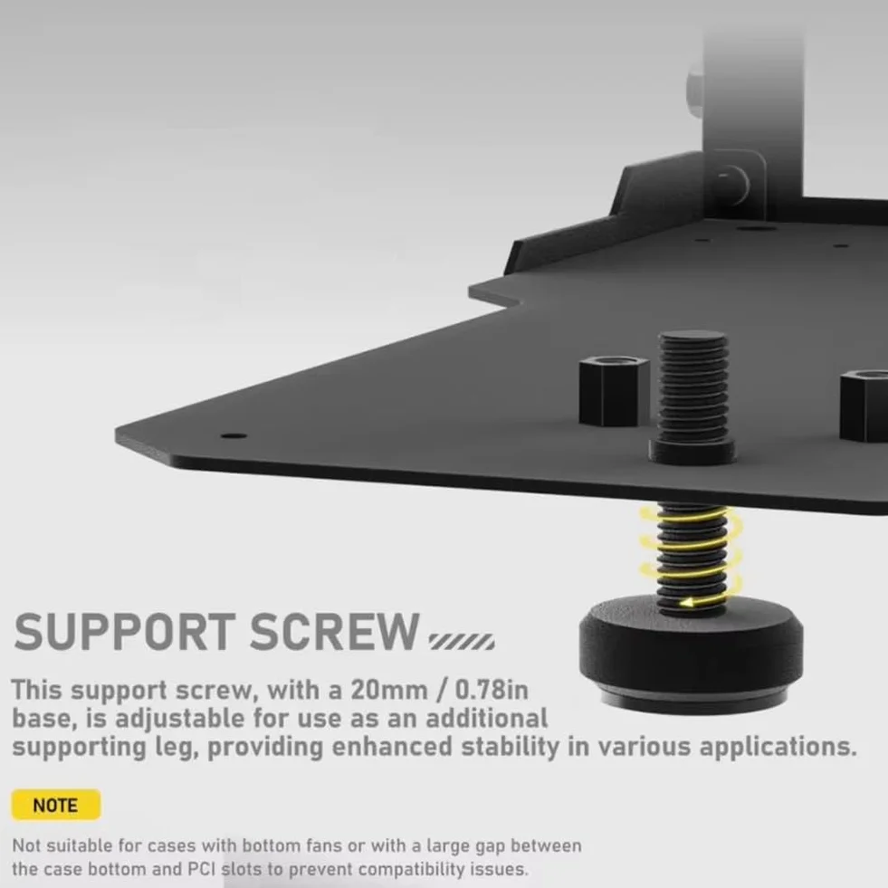 Pionowy uchwyt montażowy GPU z kablem PCI-E 4.0 X16, kabel riser, zestaw obsługi karty graficznej, kąt prosty 90 stopni, biały