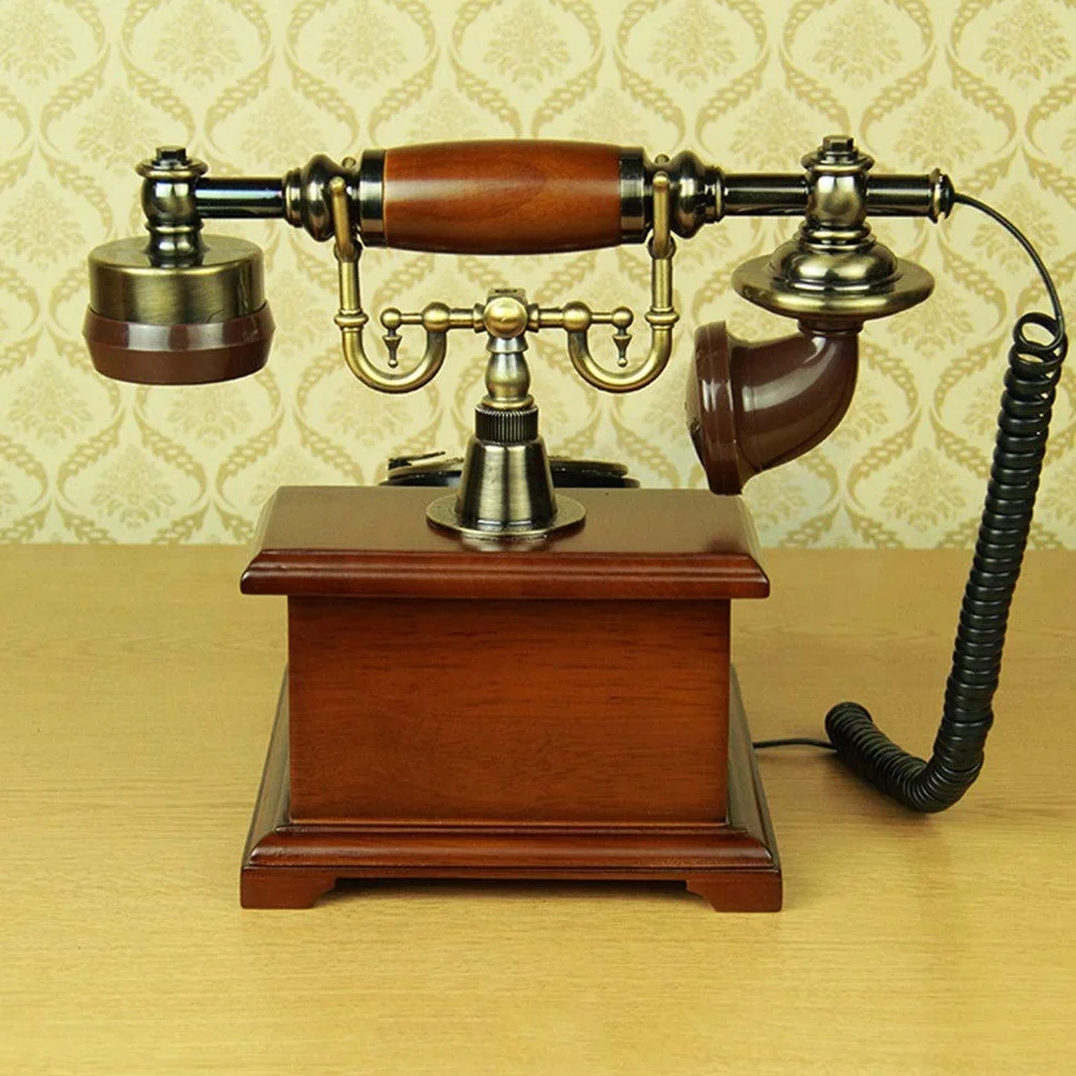 Telefon Stacjonarny Do Domu, Europejski Telefon W Stylu Antycznym, Telefony Z Tarczą Obrotową, Telefon Stacjonarny W Stylu Retro, Telefon Przewodowy Do Domu I Wystro