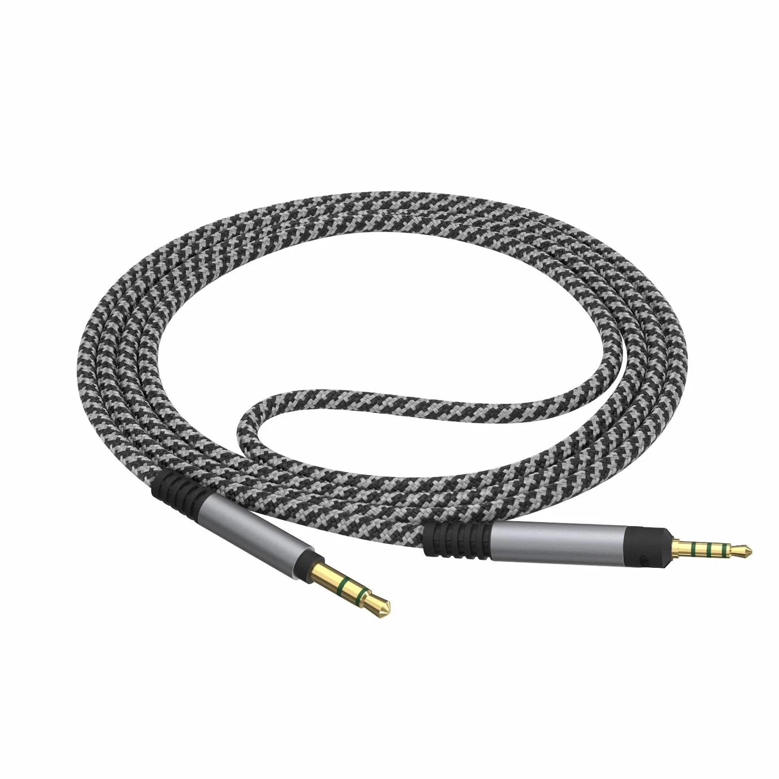 Geekria Kabel Audio Zamienny Pleciony Nylonowy 1/8" (3,5 mm) na 2,5 mm 5,6 ft/1,7 m do Sennheiser HD 620S
