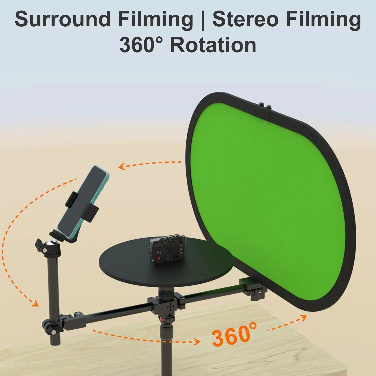 Annadue Spinner 360 Stopni Profesjonalny Gramofon Fotograficzny, Obrotowa Platforma do zdjęć i Wideo Platforma Camera Spinner, Max.Załaduj 5 Kg, do Filmów Komercyjnych, Kręcenia Potraw