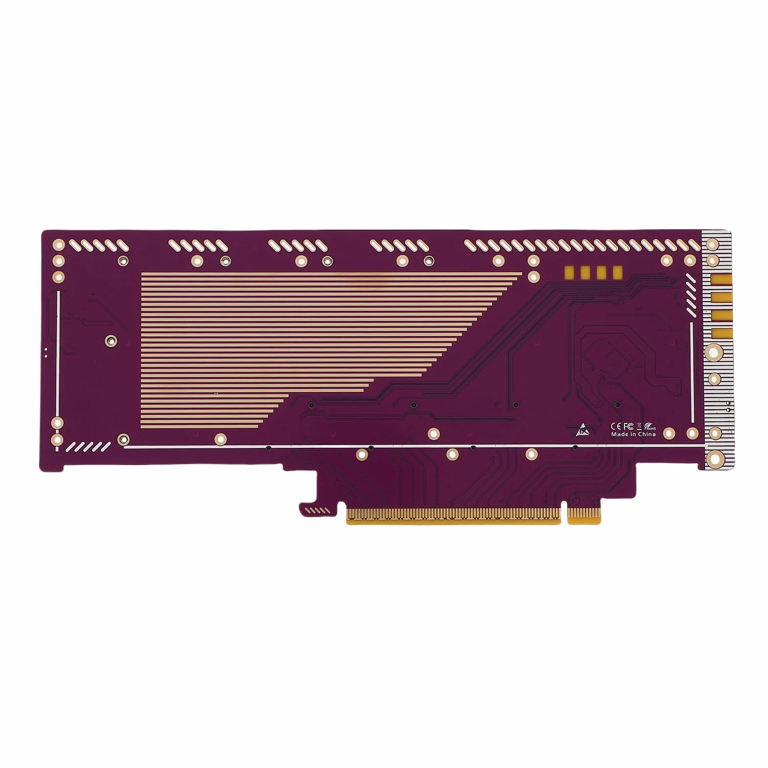 Annadue Karta Adaptera NVMe PCIe, prędkość Transferu do 512 Gb/s, grubość Warstwy Złota 15 μ, Odpowiednia do zadań Wymagających Dużej Ilości Zasobów, dla 8 Osób i Później