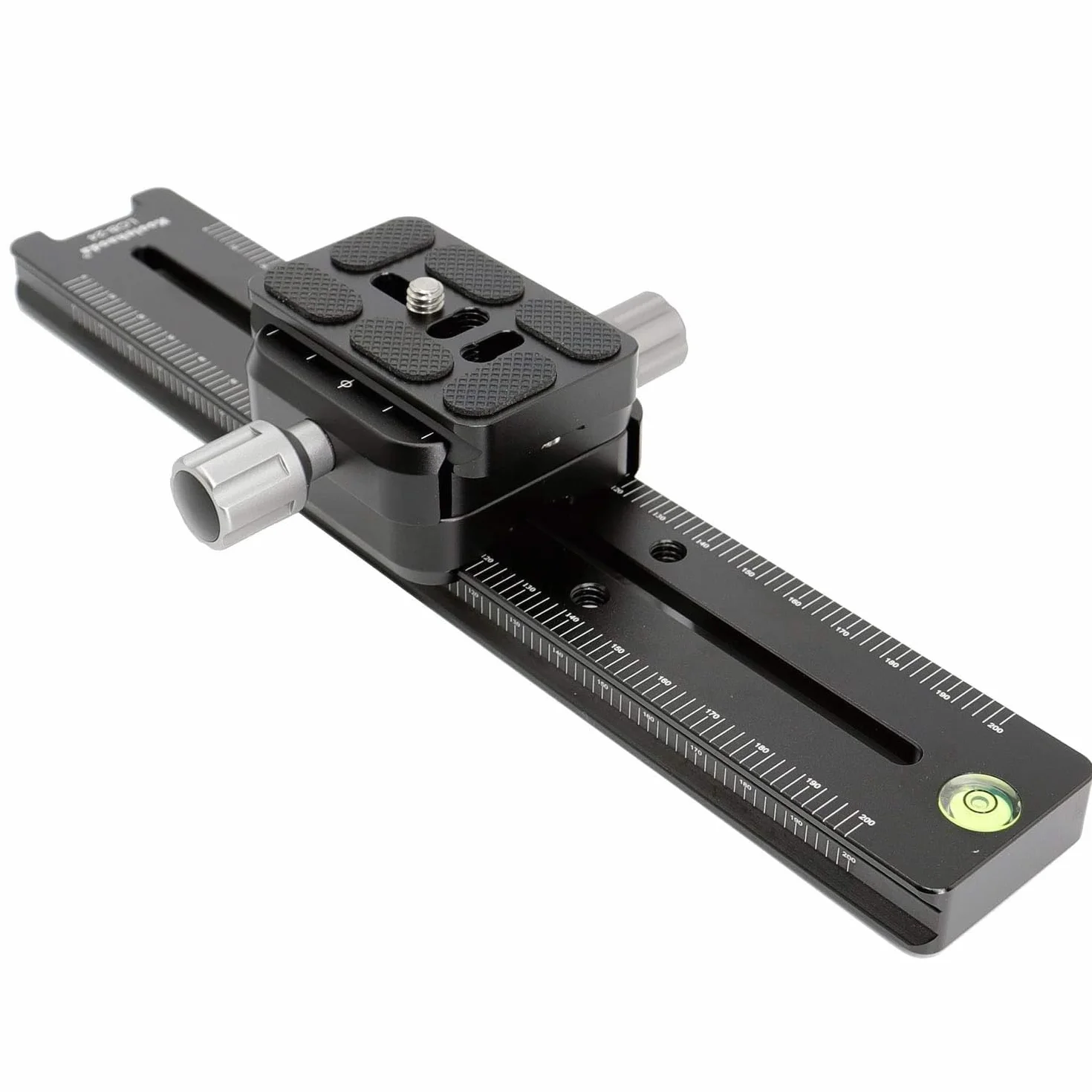 Koolehaoda 240 mm szyna węzłowa prowadnica metalowa Arca-Swiss Quick Release Plate Clamp, podwójny uchwyt kamery jaskółczy ogon uchwyt do aparatu DSLR statyw monopod głowica kulowa fotografia makro | Aluminiowa płyta szybkiego zwalniania CNC z poziomicą,