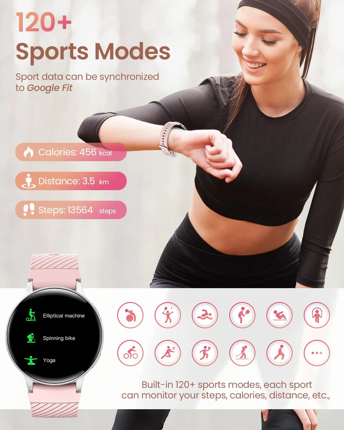 HASAKEI Smartwatch damski