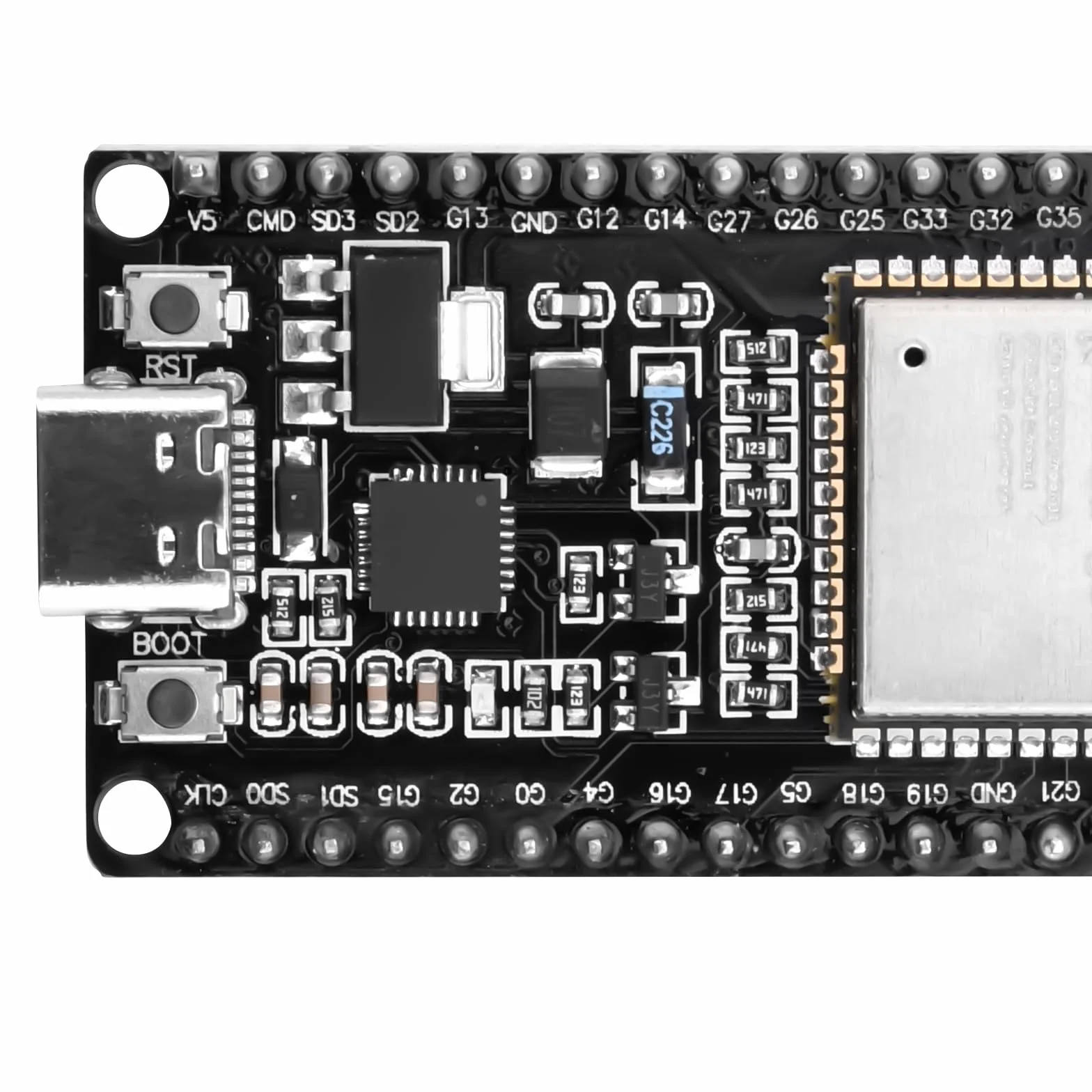 3 sztuki 38-pinowych modułów USB C ESP32 NodeMCU WiFi Bluetooth ESP32 WROOM 32 Development Board z CP2102 kompatybilny z interfejsem Arduino typu C