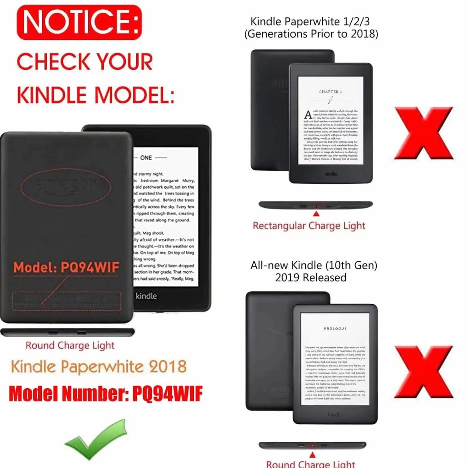 MOKASE Etui do Kindle Paperwhite 10. Generacji 2018 PQ94WIF, Ultra Cienki Syntetycznej Skóry Pokrowiec z Auto Budzeniem/Uśpieniem, Czarny