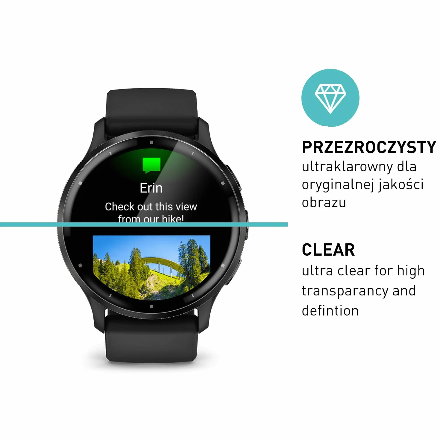 smartect Folia Ochronna TPU [3 Sztuki, Clear] dla Garmin Venu 3, Zakrywa cały wyświetlacz, Ochraniacz Ekranu bez Pęcherzyków, Bez Odcisków palców