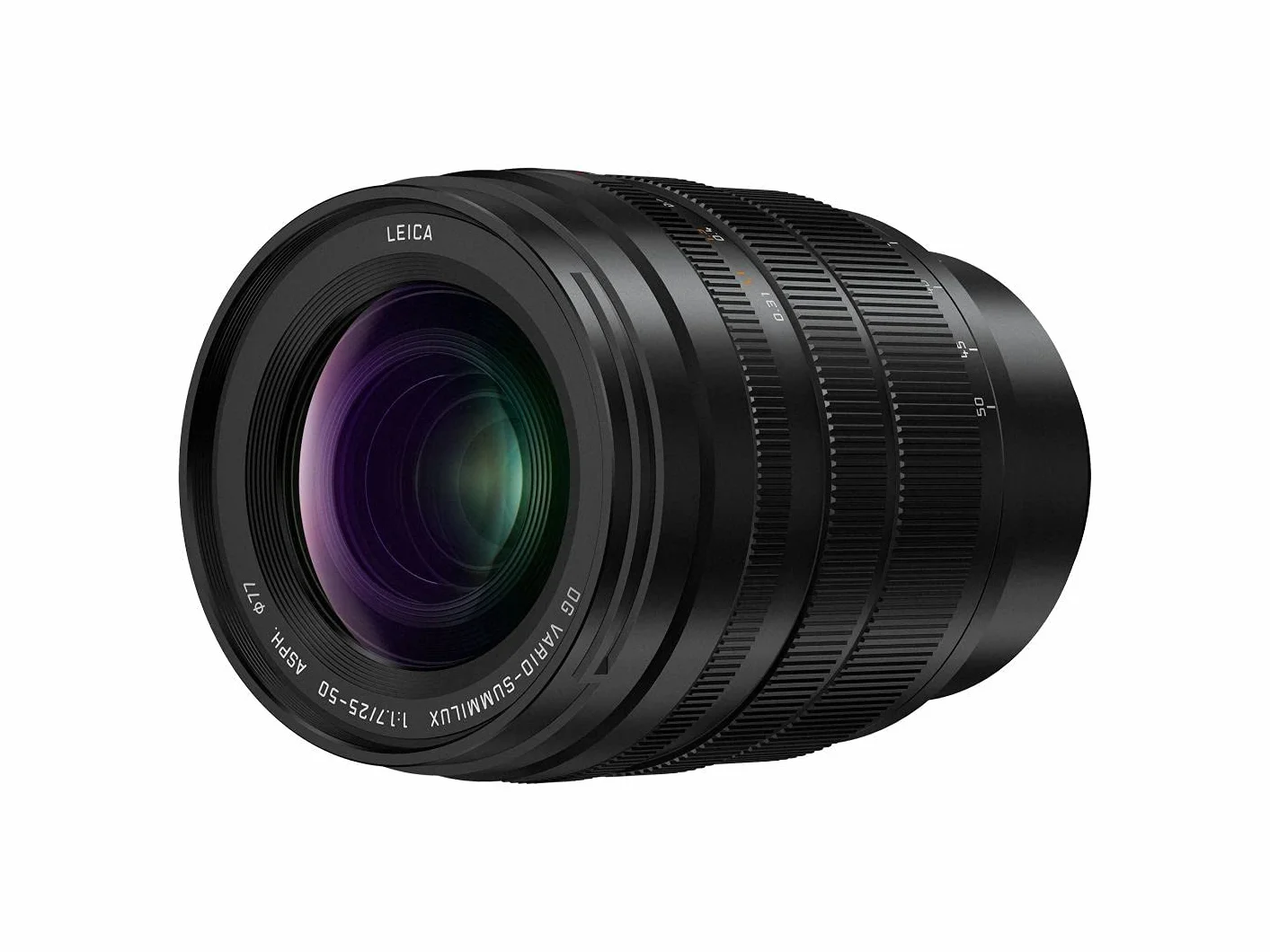 Panasonic H-X2550 LEICA DG VARIO-SUMMILUX teleobiektyw z zoomem (ogniskowa 25-50mm, przysłona F1,7 ASPH., filtr φ77mm, obiektyw mikro 4/3), czarny