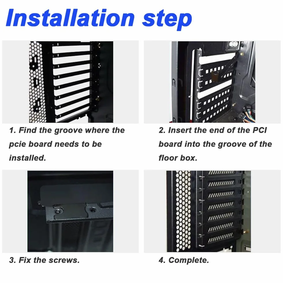 Xiatiaosann PCI osłona wentylatora 120 mm z wentylatorem PC, filtr drobnego pyłu (120 mm x 120 mm filtr przeciwpyłowy + gniazdo PCI 20 mm x 120 mm, czarna) ze śrubami, śrubokrętem