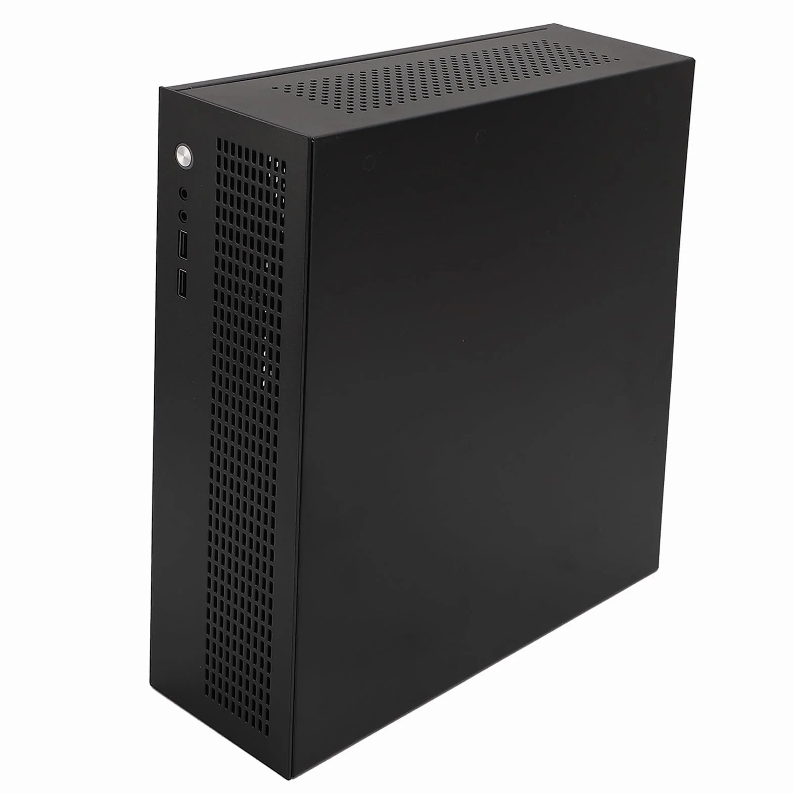Mała Obudowa Komputera ITX Kompaktowa Konstrukcja Interfejs USB2.0 Podwójne Wentylatory do Użytku w Domowym Biurze