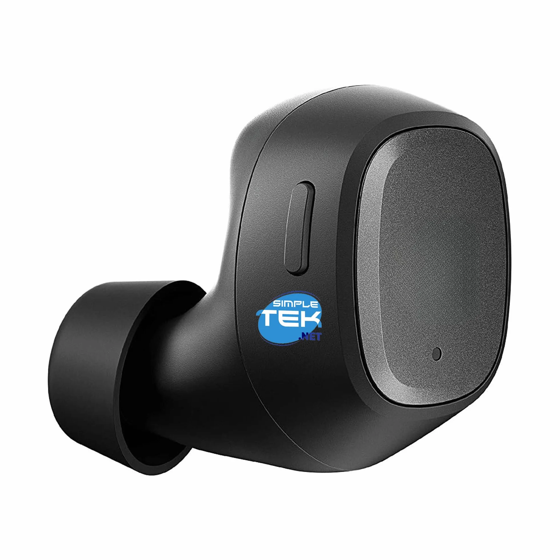 SIMPLETEK TWS bezprzewodowe słuchawki do gier 1D/2D z Bluetooth 5.1, czas pracy 5h + 15 h etui, podwójny mikrofon, IPX5 - czarny