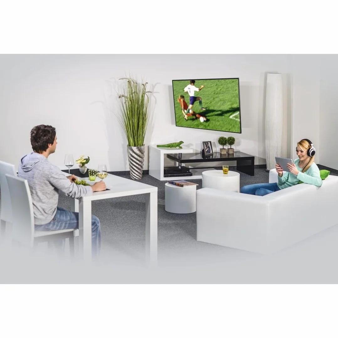 Hama Uchwyt ścienny do telewizora ściennego 10 lat gwarancji (wysuwany obrotowy uchwyt do telewizora, 45kg Max, dla ekranów 94 do 191 cm (37" do 75") VESA 200x200 do 600x500, kołki Fischer w zestawie)