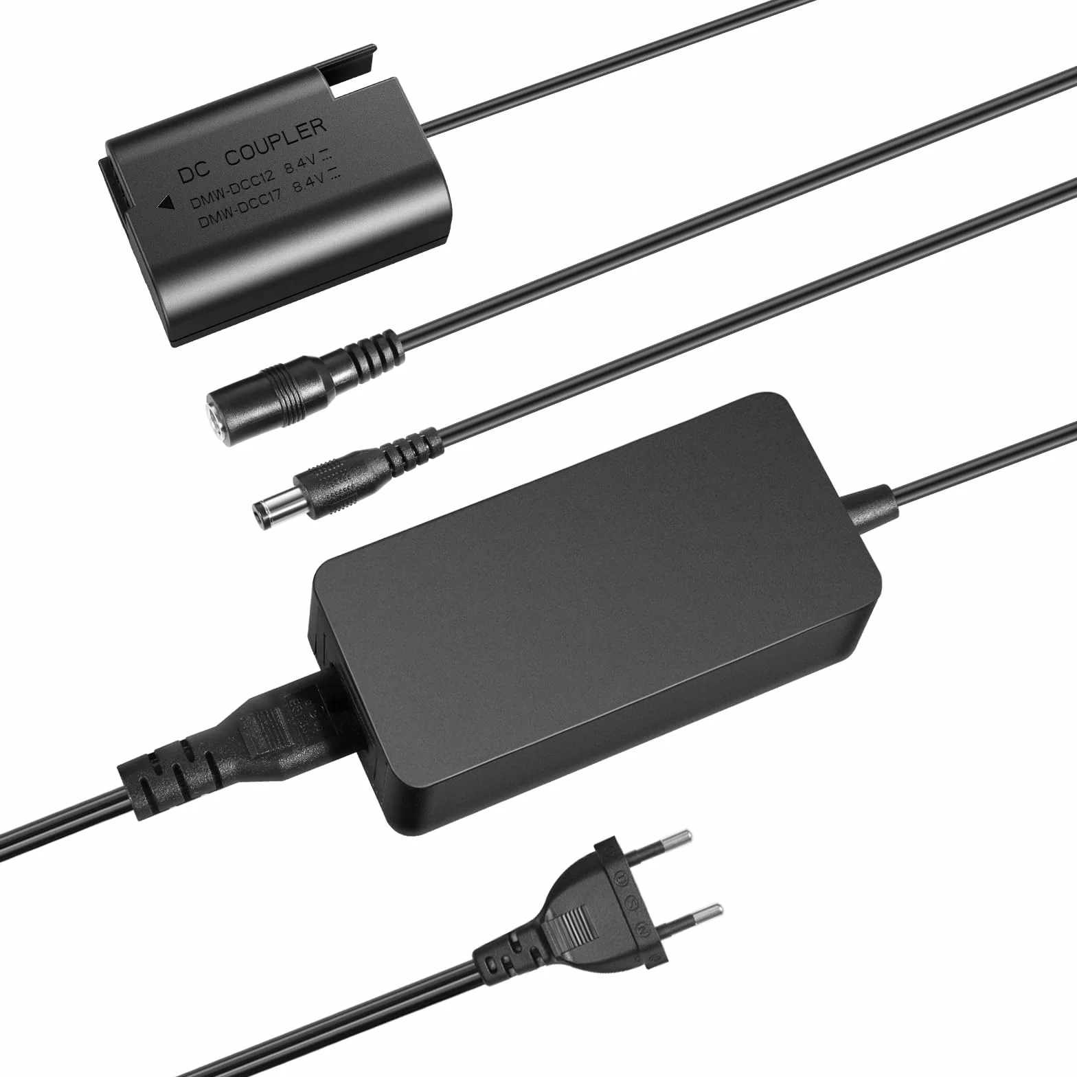 NEEWER Adapter AC DMW-BLK22 i zestaw do ładowarki Factice łącznik prądu stałego kompatybilny z Panasonic Lumix GH5 II GH6 II S5IIX, S5IIX, S5M2, S5M2X, GH5M2