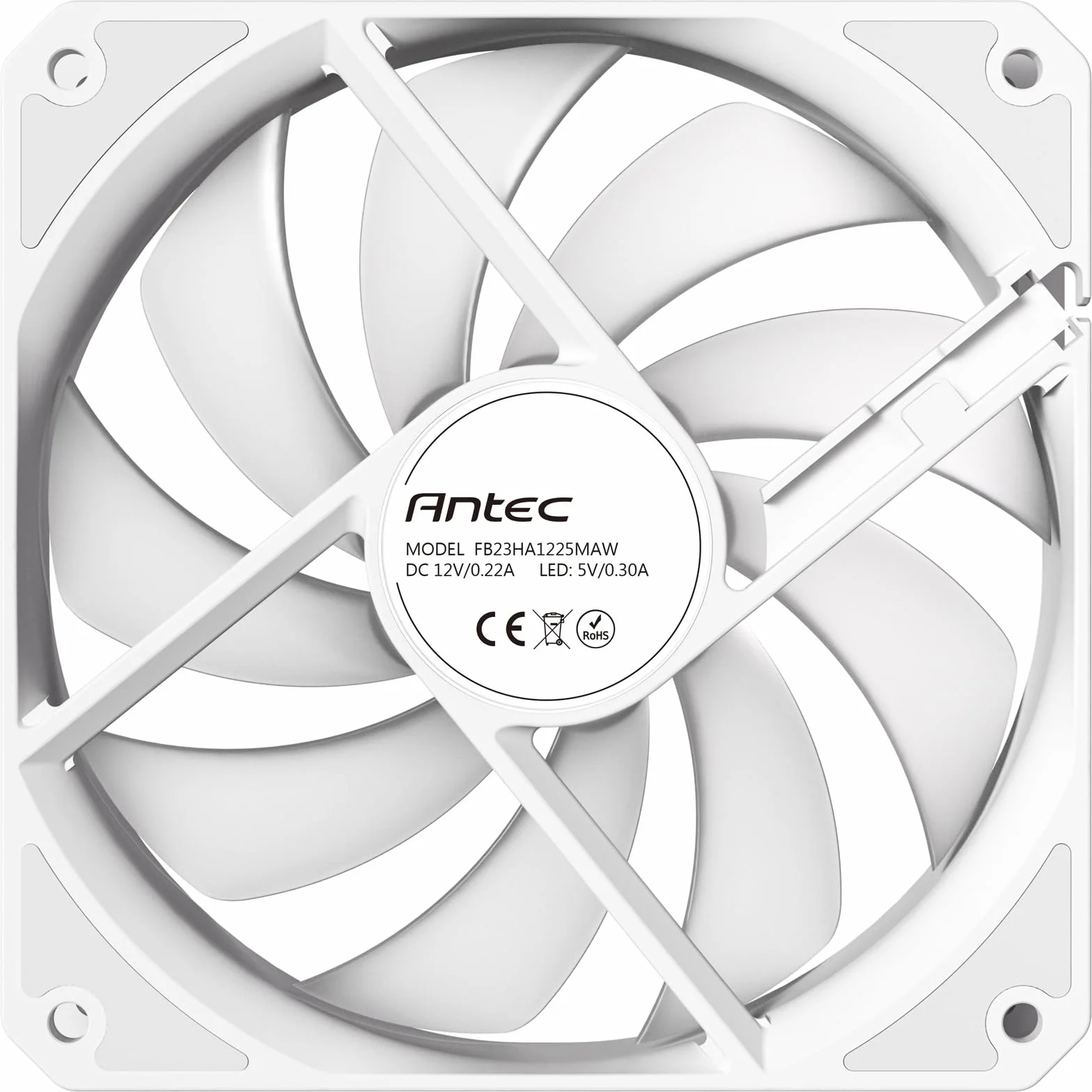 ANTEC P12R PWM ARGB REVERSE wentylator obudowy PC biały