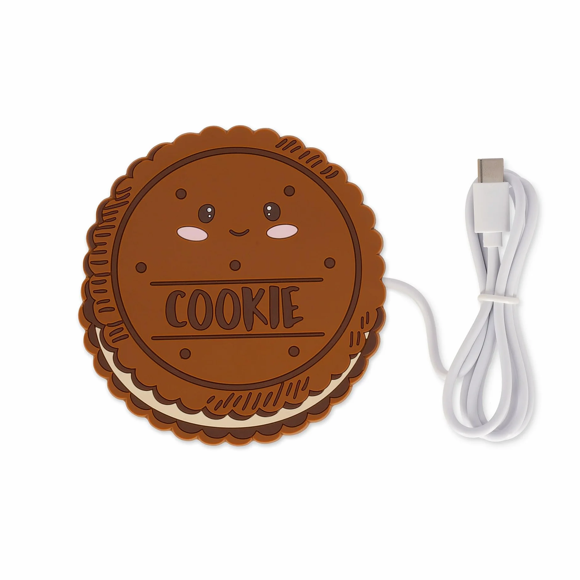 Legami - Podgrzewacz do kubków USB, rozgrzewający, motyw Cookie, idealny do kubków i kubków z płaskim dnem, wejście USB typu C