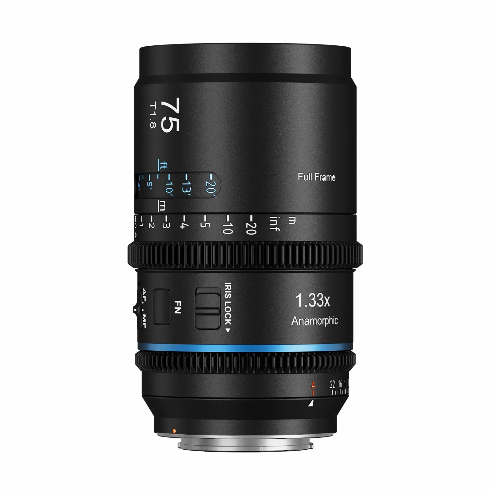 SIRUI Astra 75 mm T1.8 1,33X anamorficzny obiektyw Prime, pełnoklatkowy obiektyw autofokus Cine z dużą przysłoną do aparatów E-Mount, do A7C, A7 IV, A9, A6700, ZV-E10, FX30 (Blue Flare)