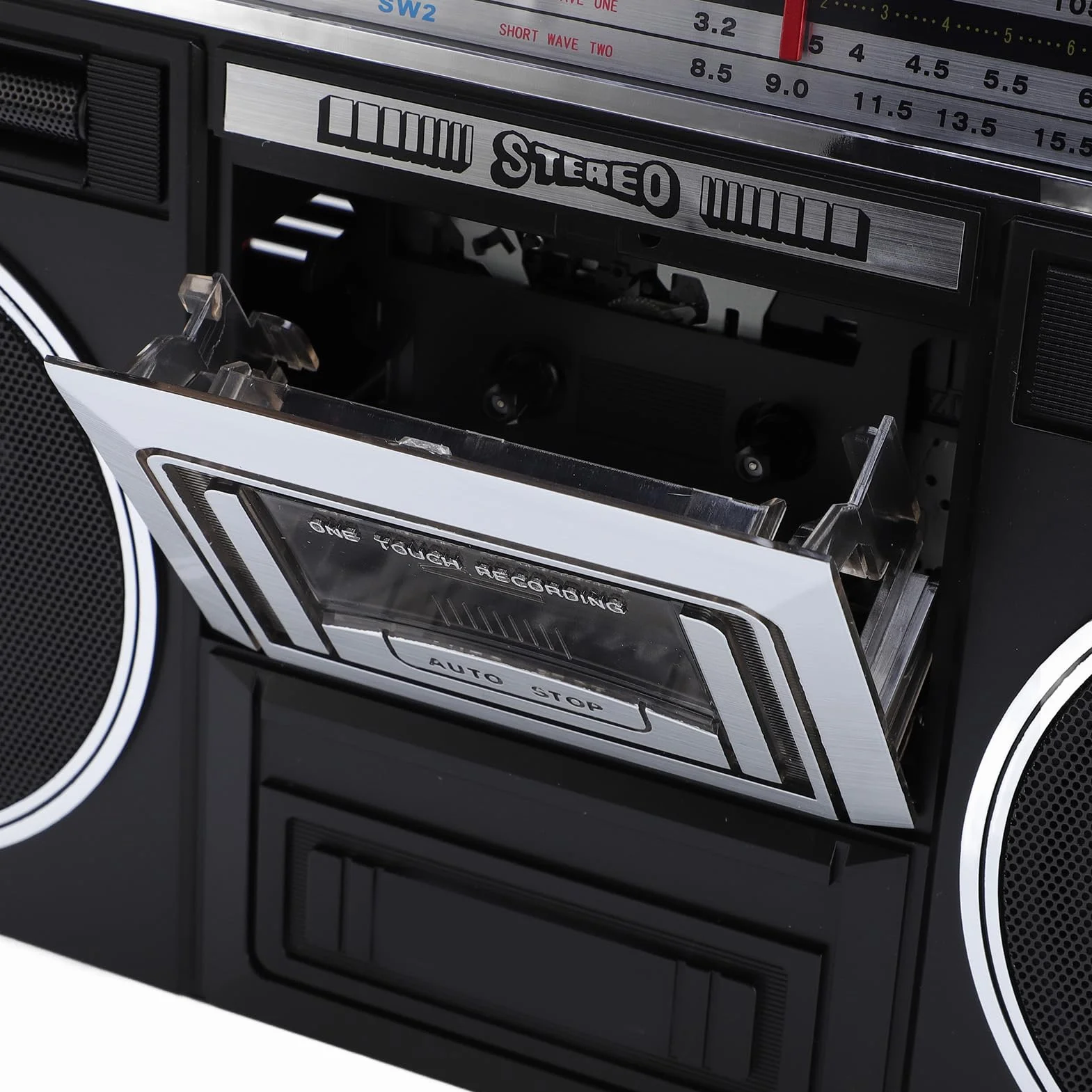 Bluetooth Cassette Player z 4 -zespołowym Radiem - Zabytkowe talię Taśmy z Odtwarzaniem USB/SD, Przenośne Przenośne Odtwarzacze w Stylu Retro, dla (wtyczka UE) (wtyczka UE)
